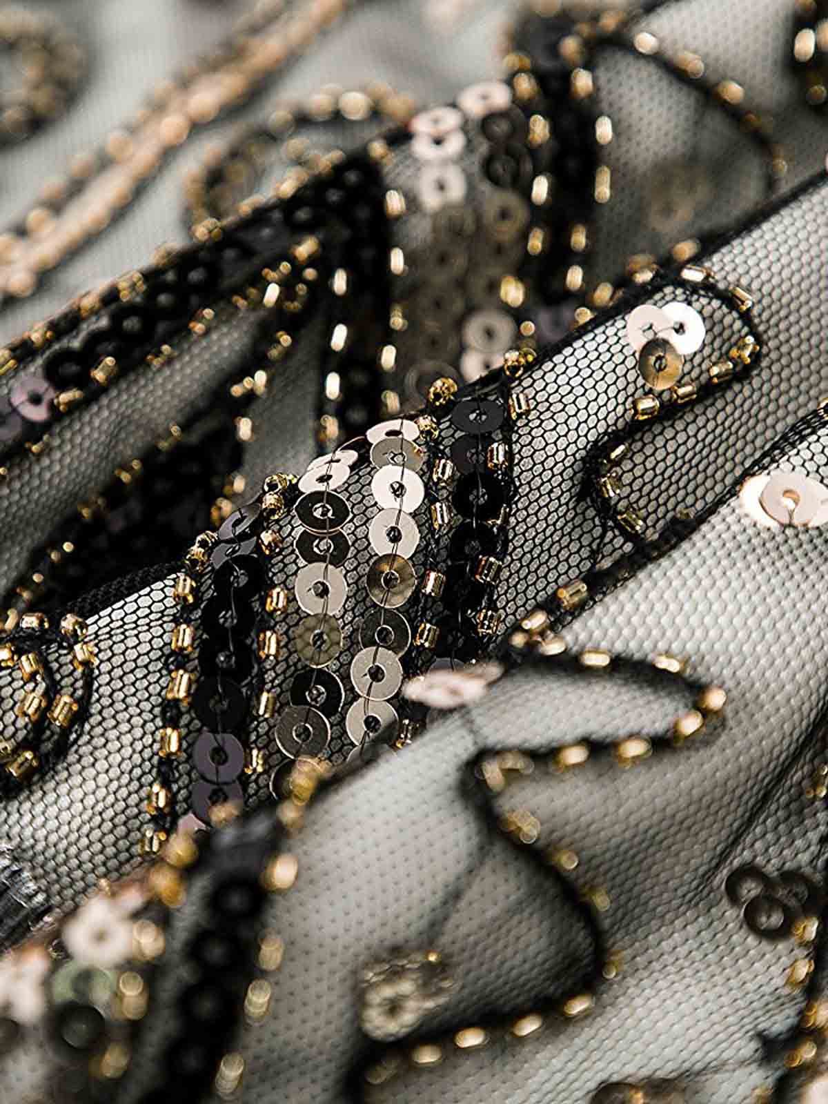 Robe Cocktail Vintage Année 20 Gatsby à Franges à Paillettes Soirée Chic - Image 13