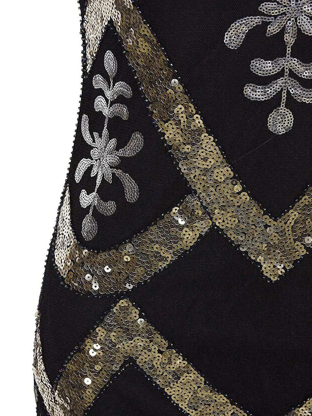 [Produits en Liquidation] Robe Charleston Vintage Année 20 Longue à Sequins et Perles Soirée Cocktail - Image 5