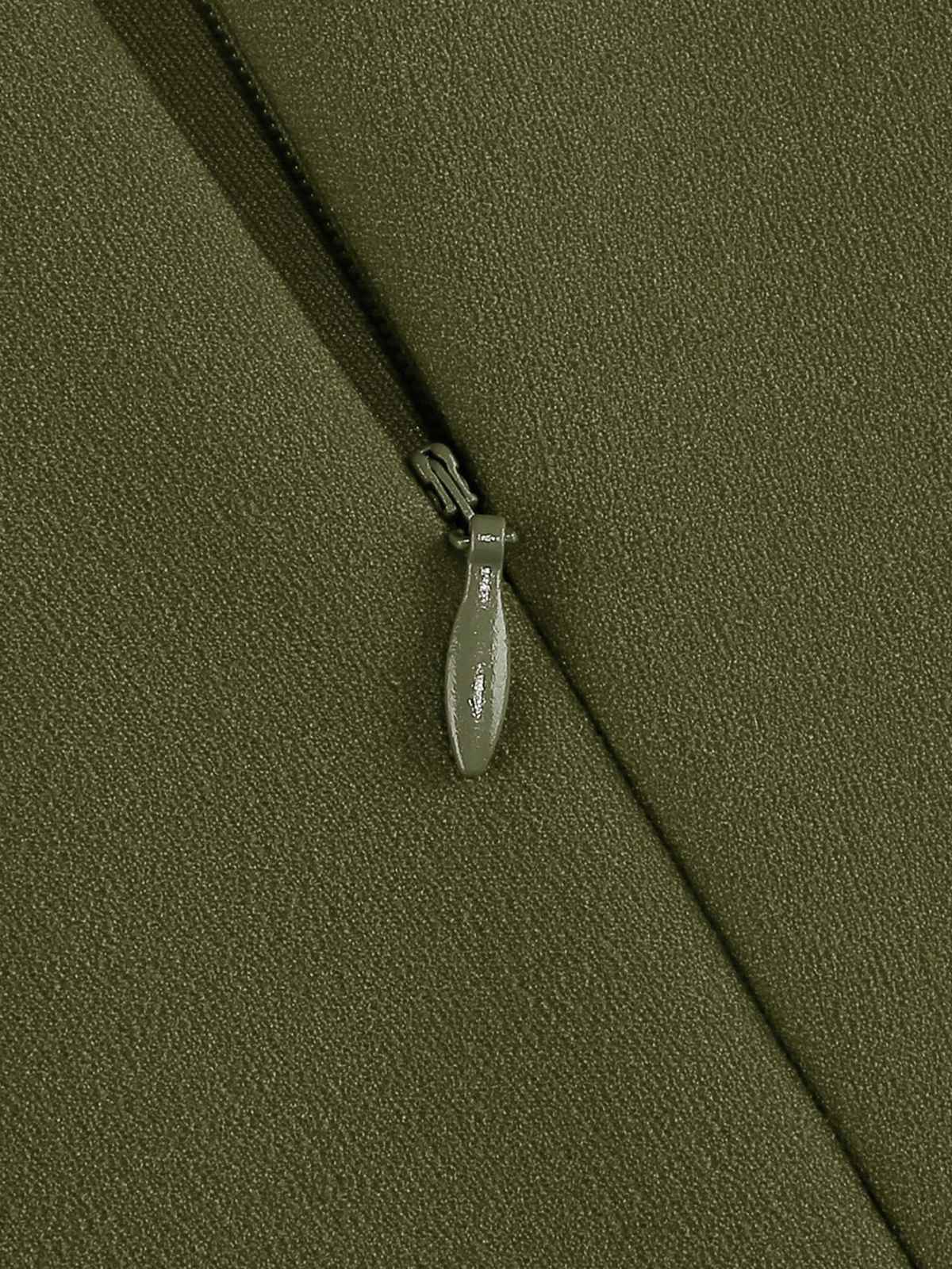 Robe trapèze unie à manches cloche des années 1950 - Image 10