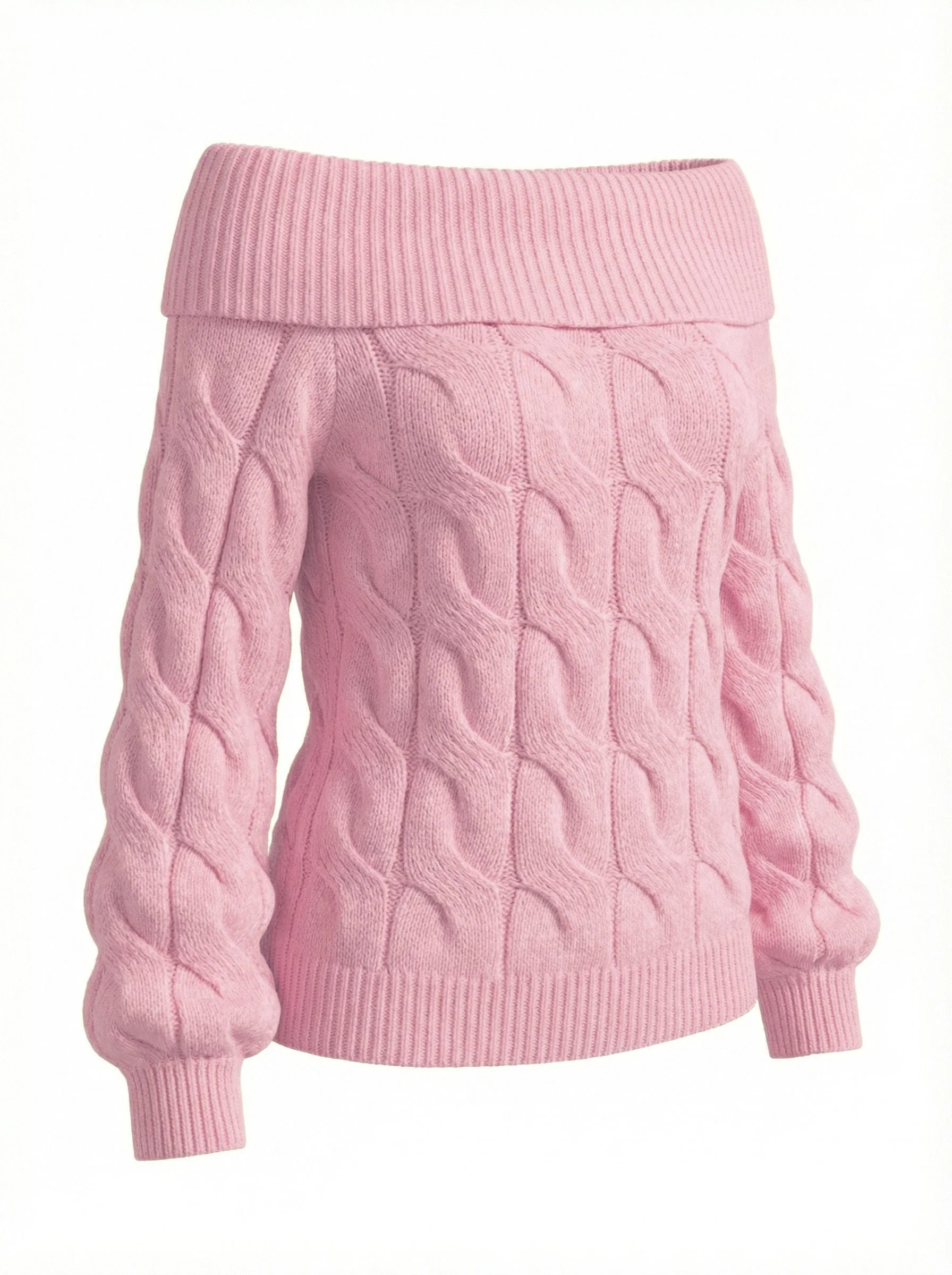 2000s Y2K Pull uni à épaules dénudées - Image 2