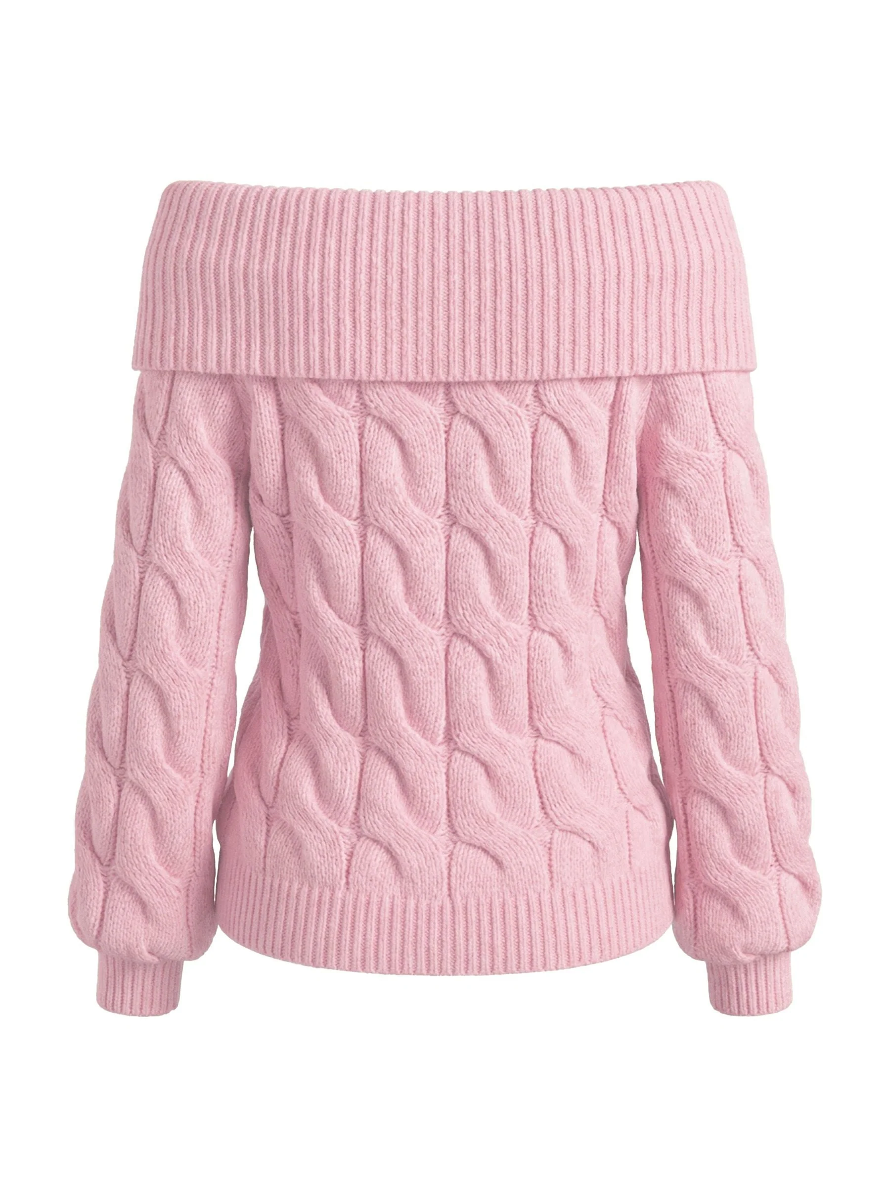 2000s Y2K Pull uni à épaules dénudées - Image 3