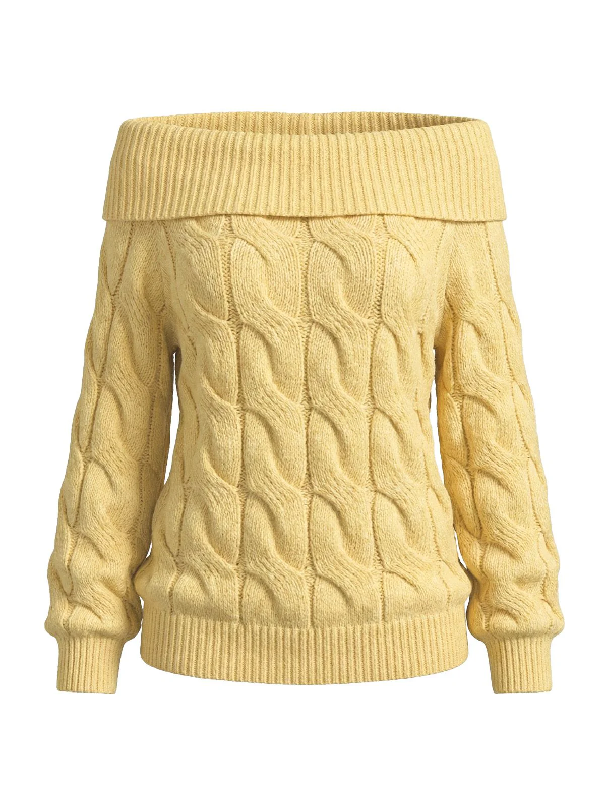 2000s Y2K Pull uni à épaules dénudées - Image 4