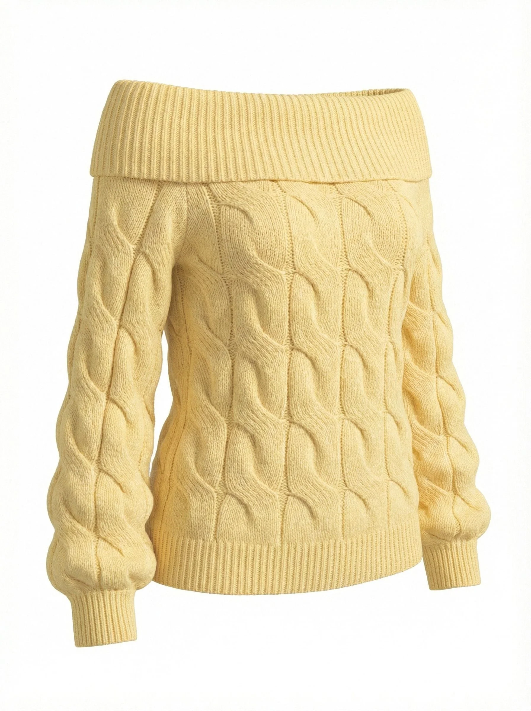 2000s Y2K Pull uni à épaules dénudées - Image 5