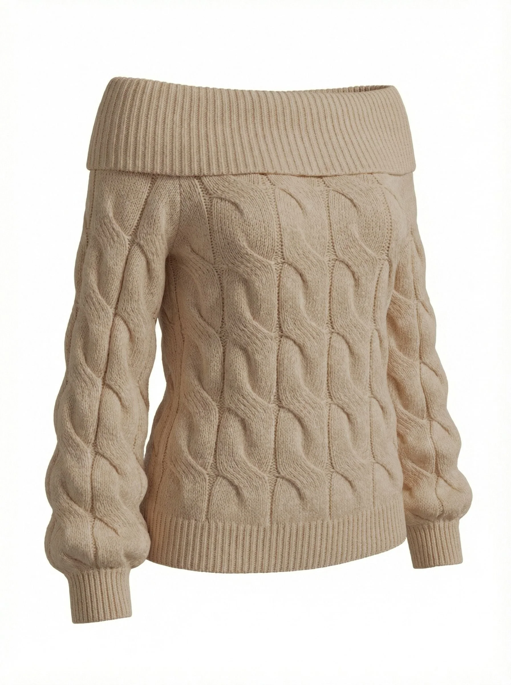 2000s Y2K Pull uni à épaules dénudées - Image 8