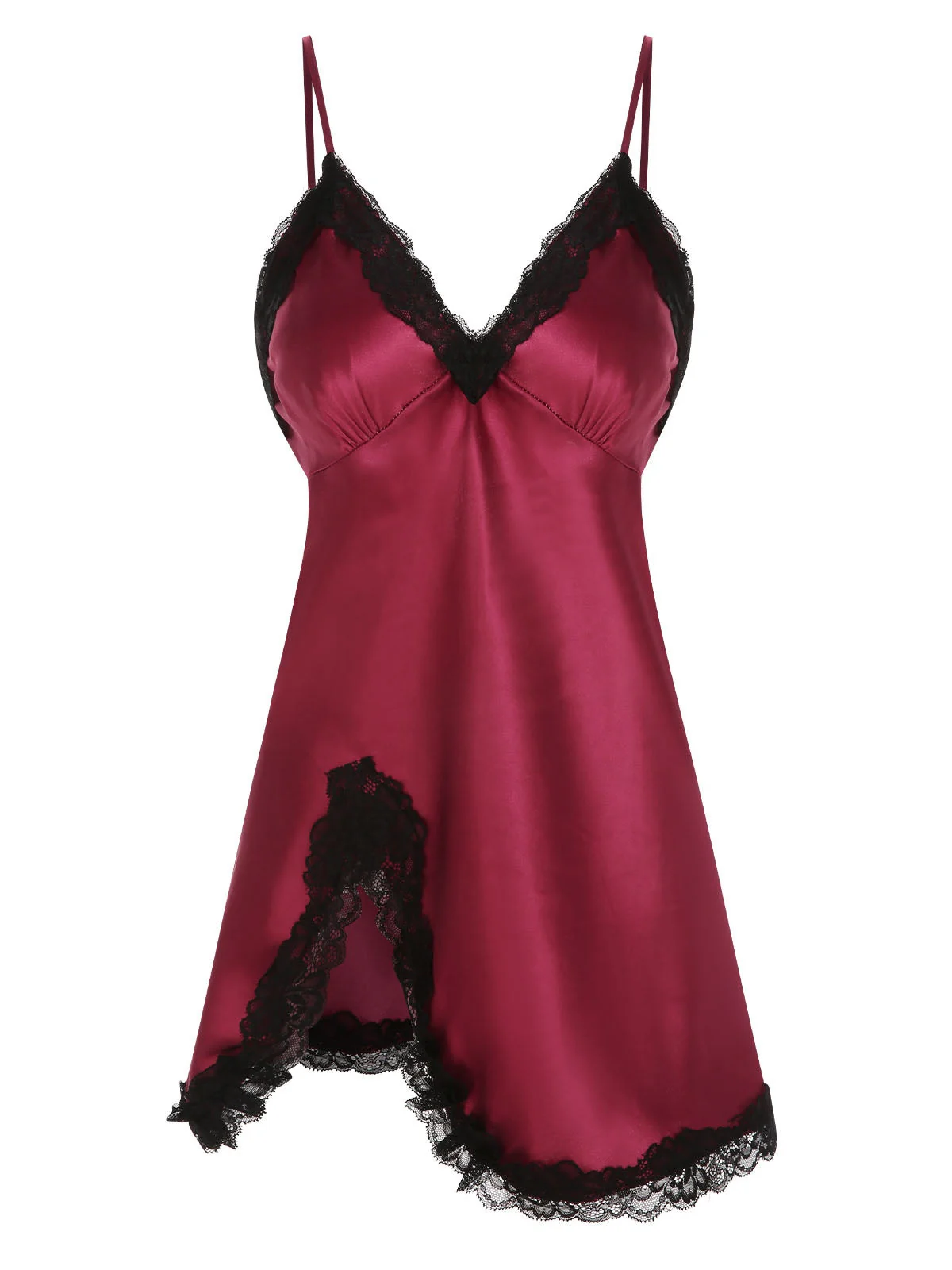 2PCS Chemise de nuit et peignoir à bretelles en dentelle des années 1970 - Image 5
