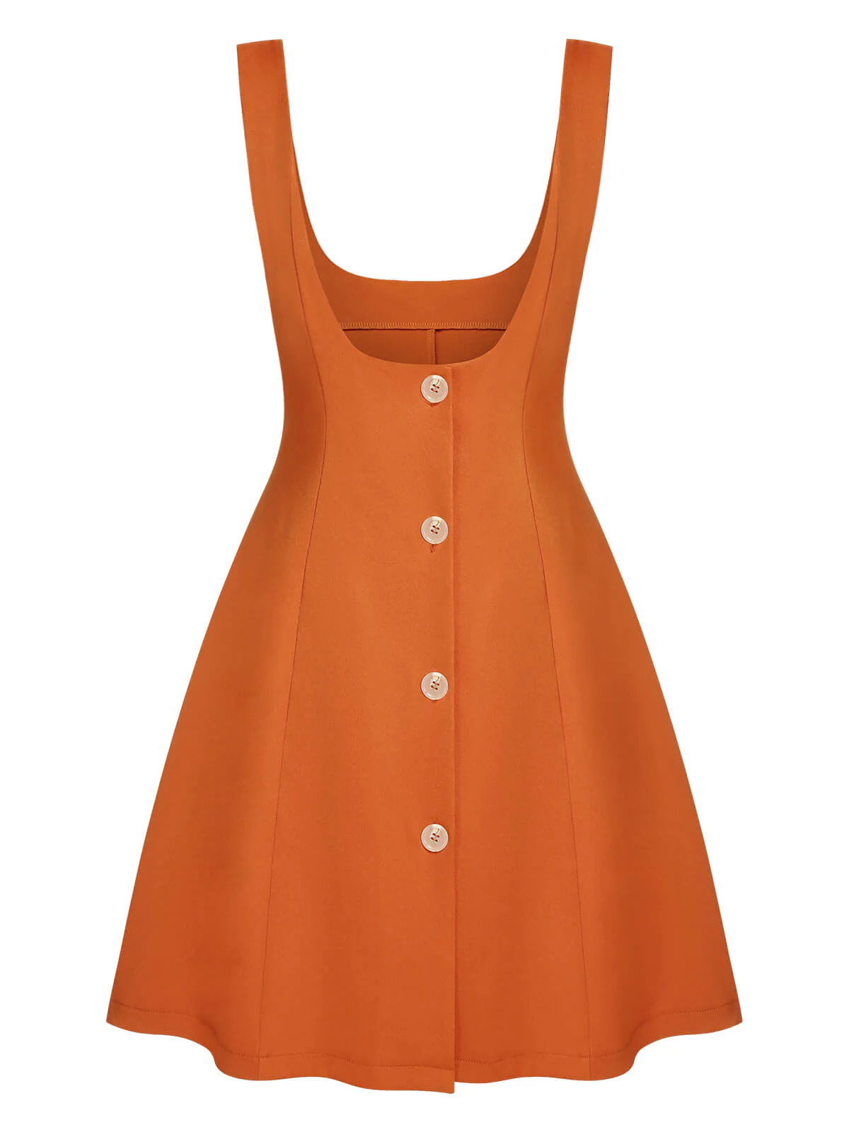 2PCS Chemise et jupe à fleurs orange années 1960 - Image 10