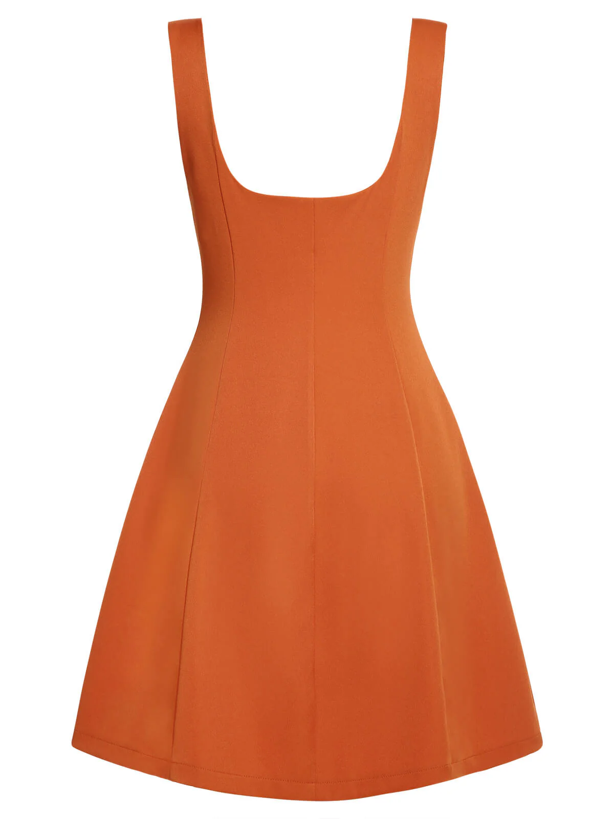 2PCS Chemise et jupe à fleurs orange années 1960 - Image 12