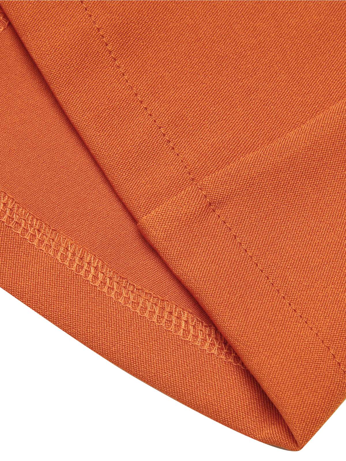 2PCS Chemise et jupe à fleurs orange années 1960 - Image 13
