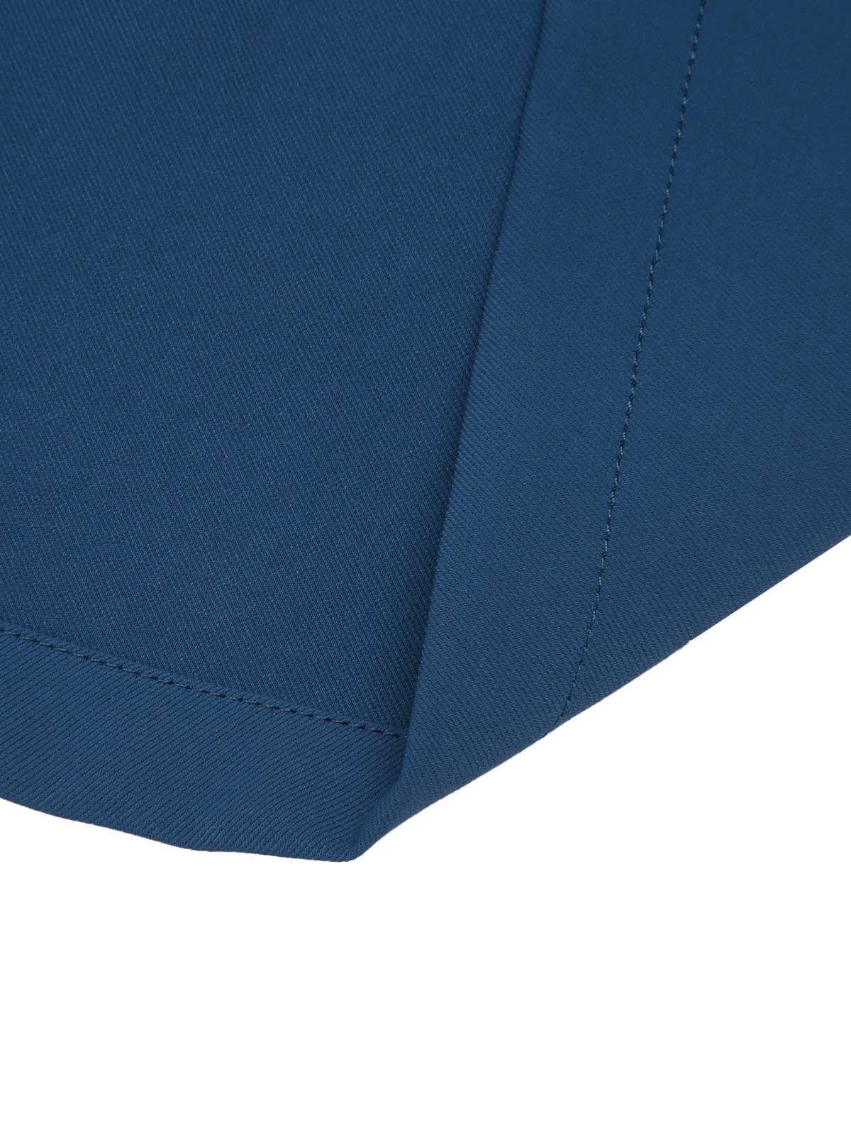 2PCS Chemise rayée bleu marine des années 1960 et jupe crayon unies - Image 17
