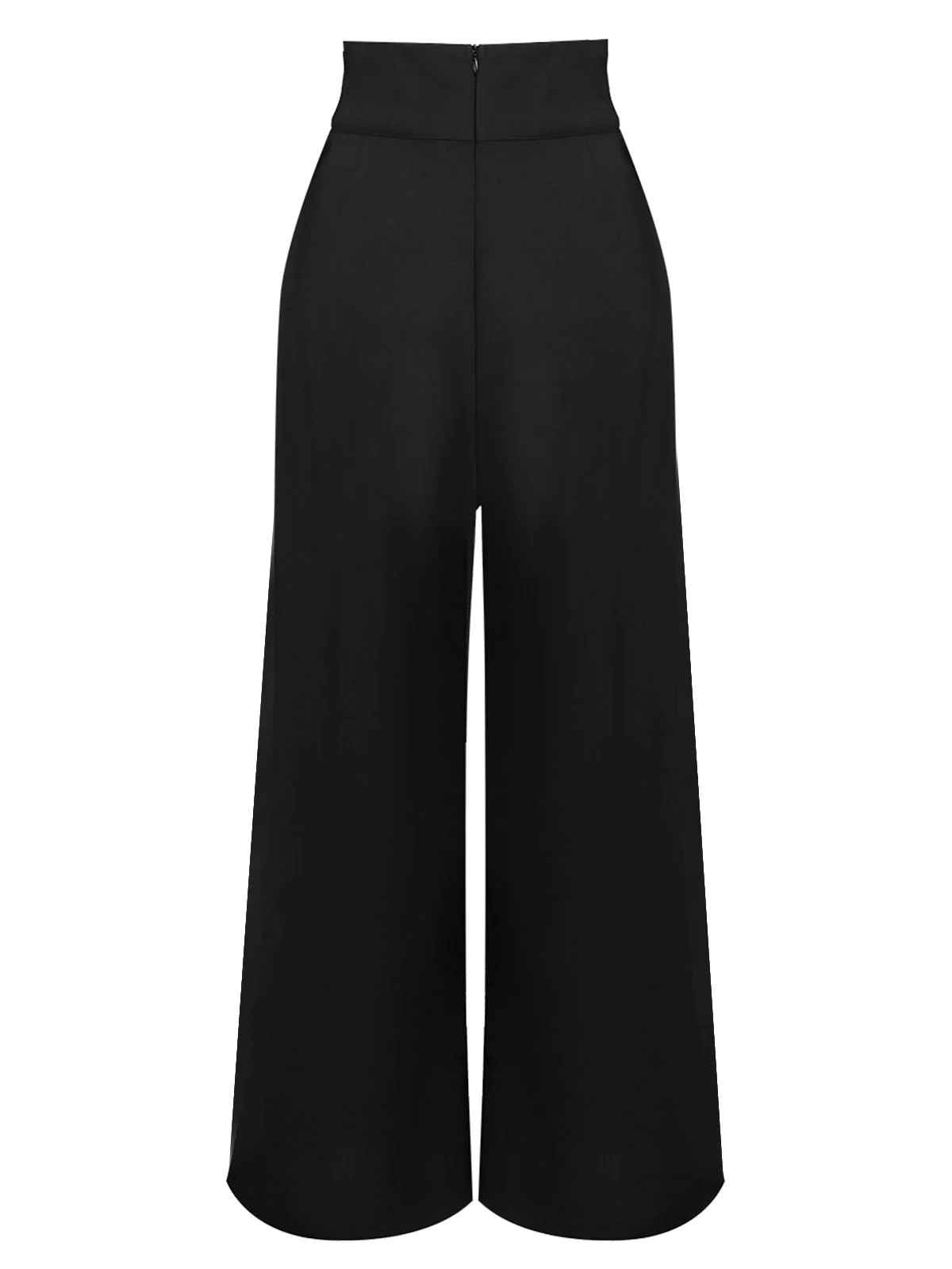 2PCS Chemisier à Perles Solides des Années 1930 et Pantalon à Bretelles - Image 7