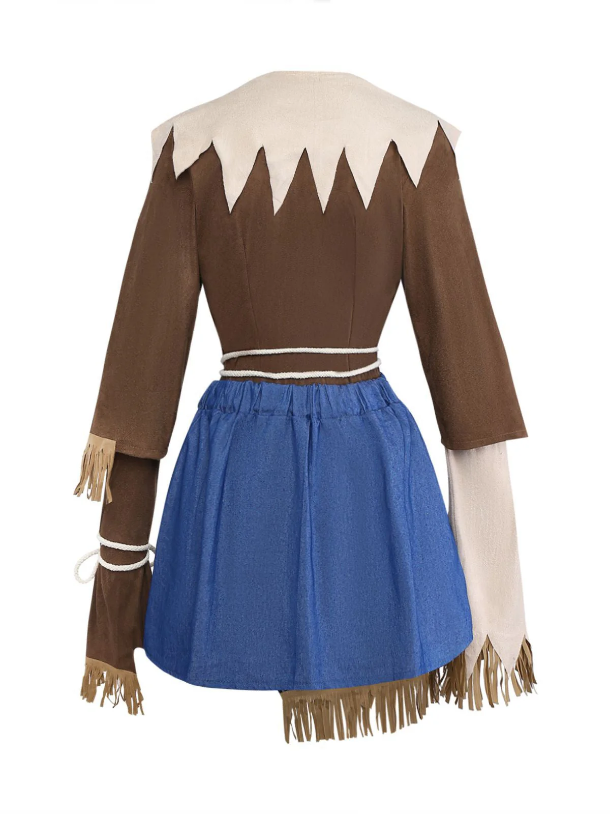 2PCS Ensemble d'épouvantails d'Halloween marron des années 1960 - Image 3
