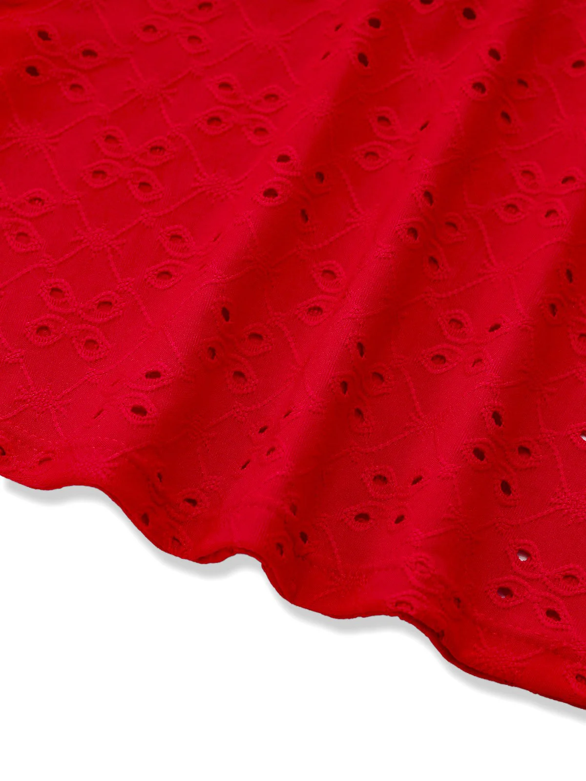 2PCS Ensemble tankini rouge à découpes et volants paréo années 60 - Image 13