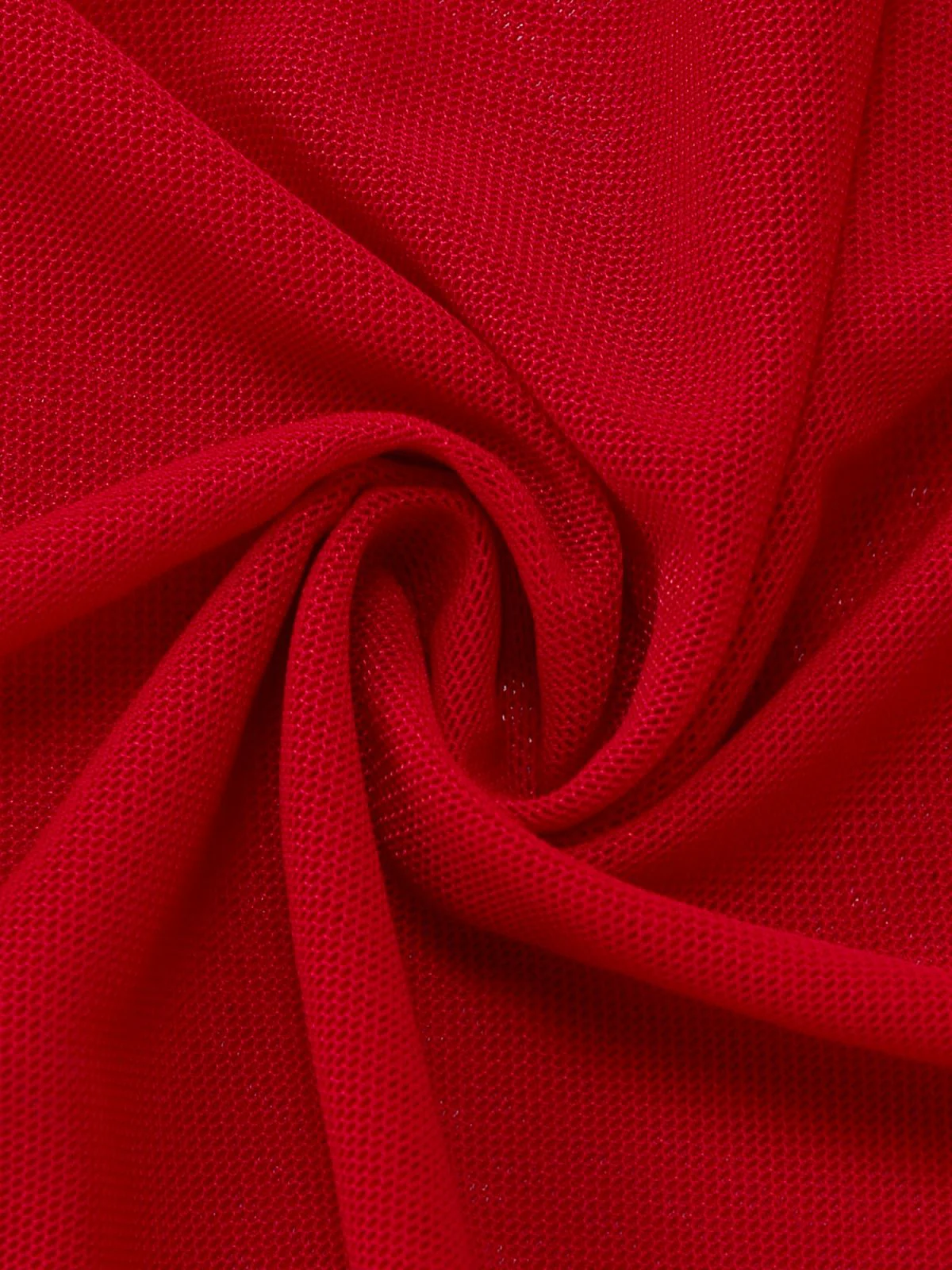 2PCS Ensemble tankini rouge à découpes et volants paréo années 60 - Image 19