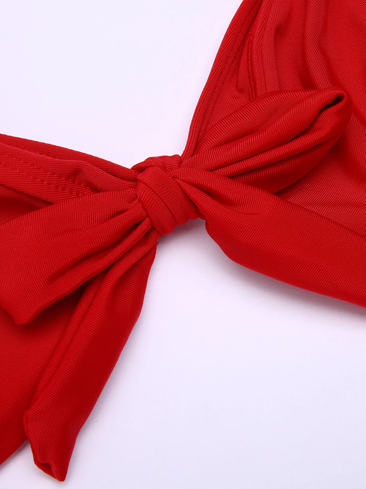 2PCS Maillot de Bain dos nu Rouge à Pois - Image 5