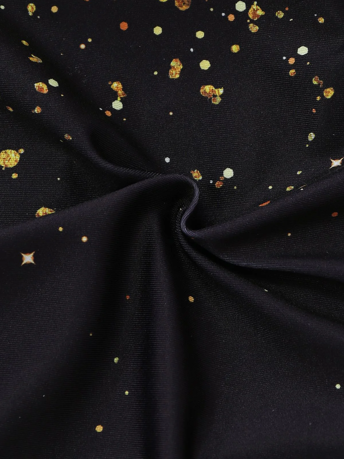 2PCS Maillot de bain paréo sequins dorés floral 3D 1980s - Image 11