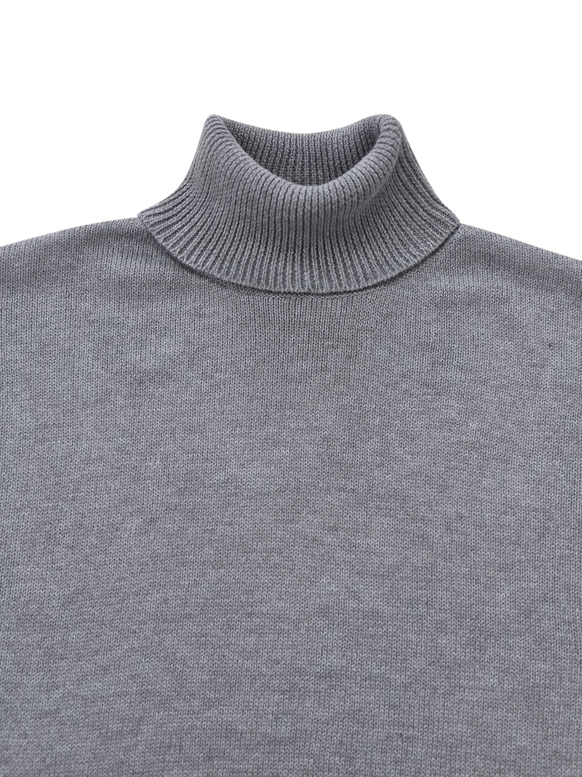 2PCS Pull à col roulé en maille et jupe plissée années 1960 - Image 4