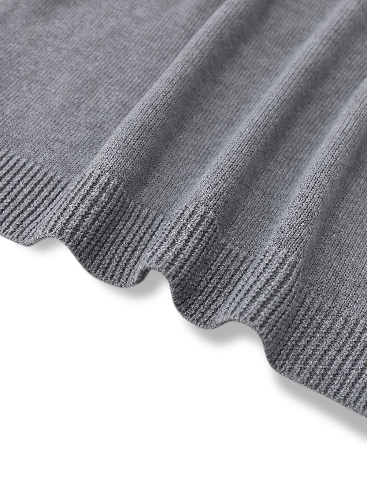 2PCS Pull à col roulé en maille et jupe plissée années 1960 - Image 6