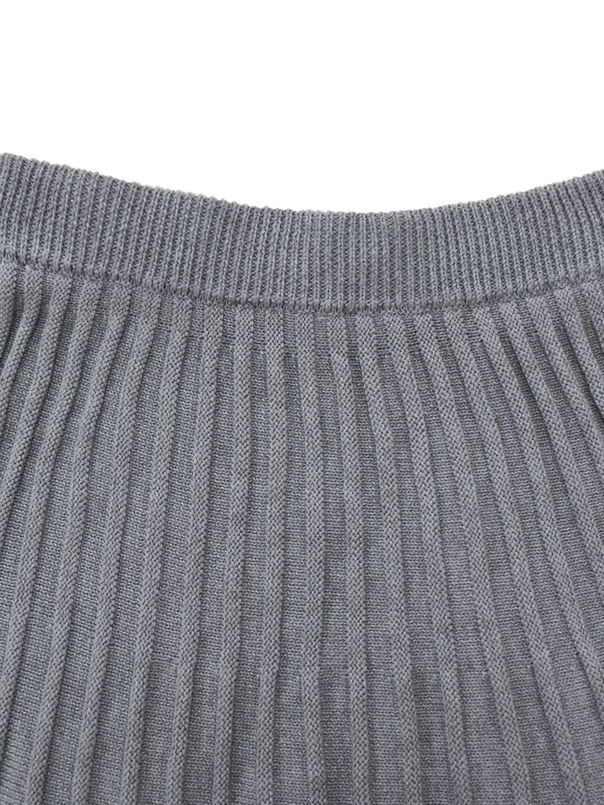 2PCS Pull à col roulé en maille et jupe plissée années 1960 - Image 7