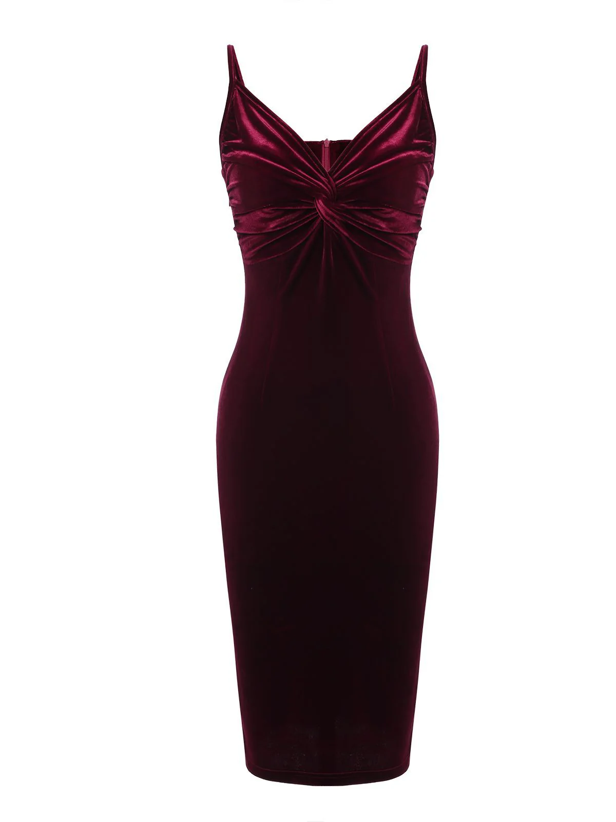2PCS Robe Crayon Vintage Velours Bordeaux Année 60 Cocktail Pin up - Image 6