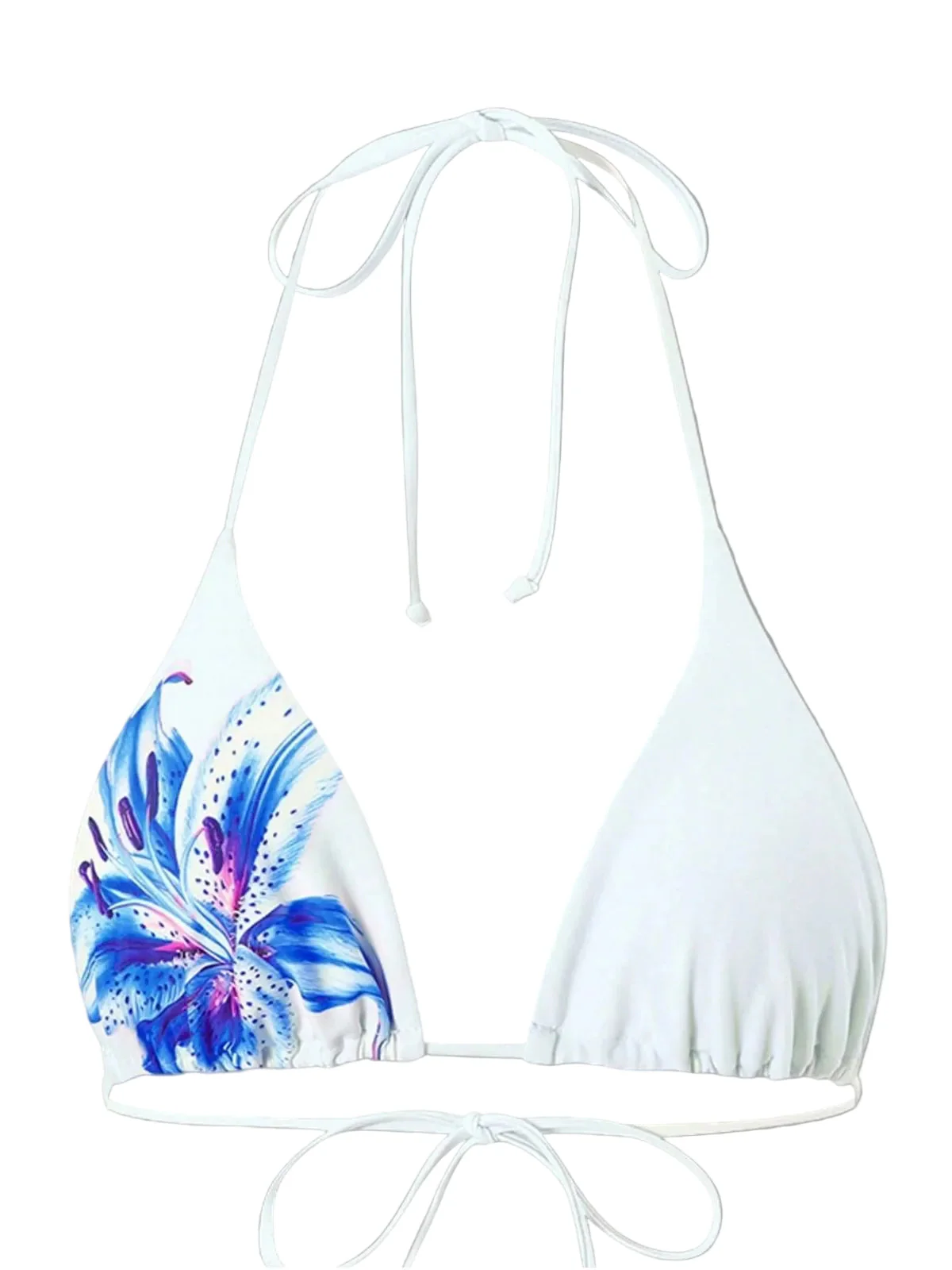 3PCS Bikini et Cache-Maillot Imprimé Lys Années 1950 - Image 8