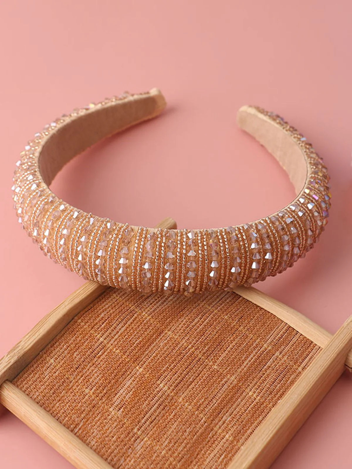 Bandeau baroque vintage à strass - Image 2