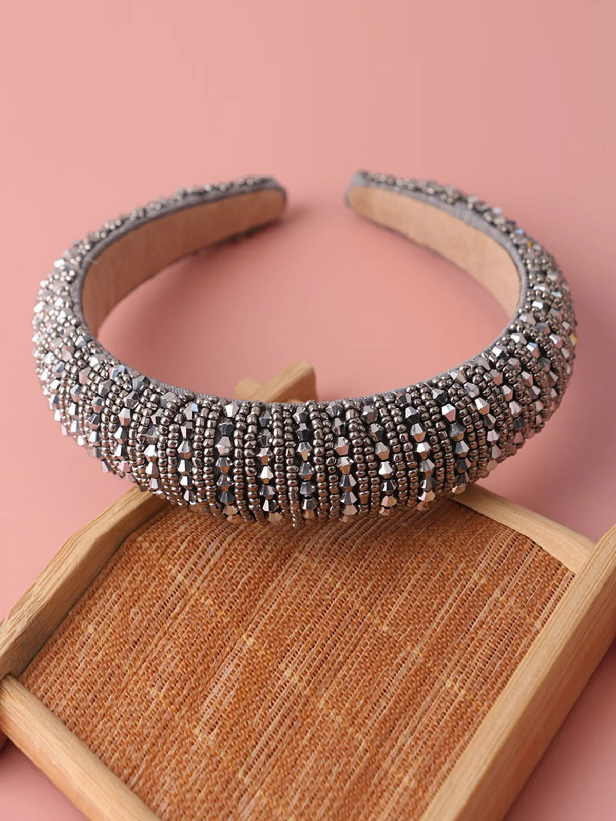 Bandeau baroque vintage à strass - Image 4