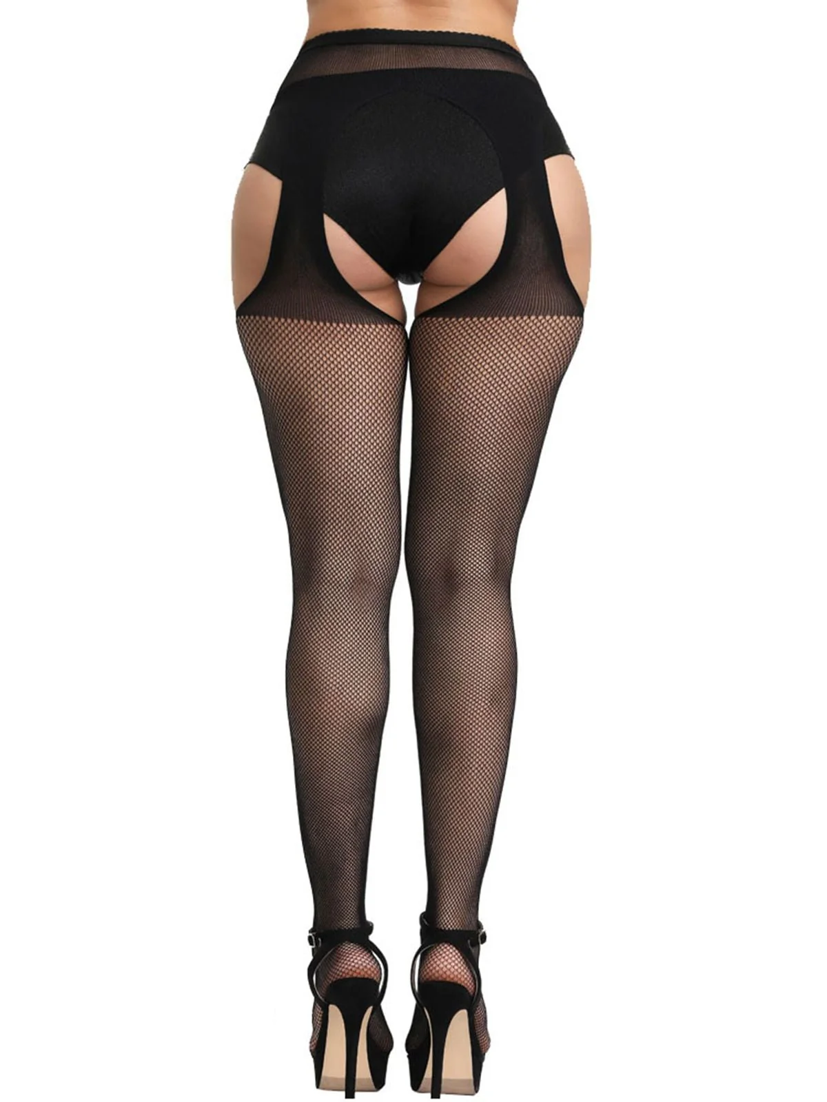 Bas Creux en Dentelle Noire - Image 3