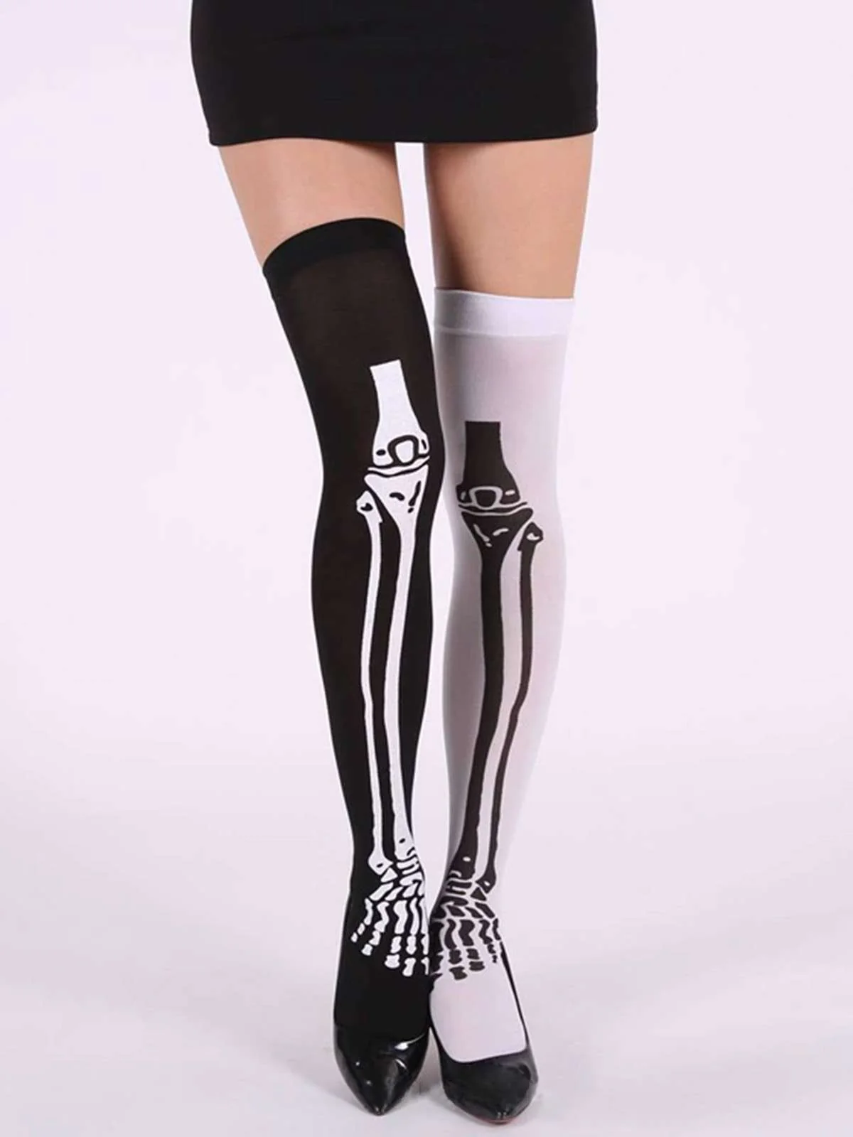 Bas gothiques avec motif sanglant Halloween - Image 2