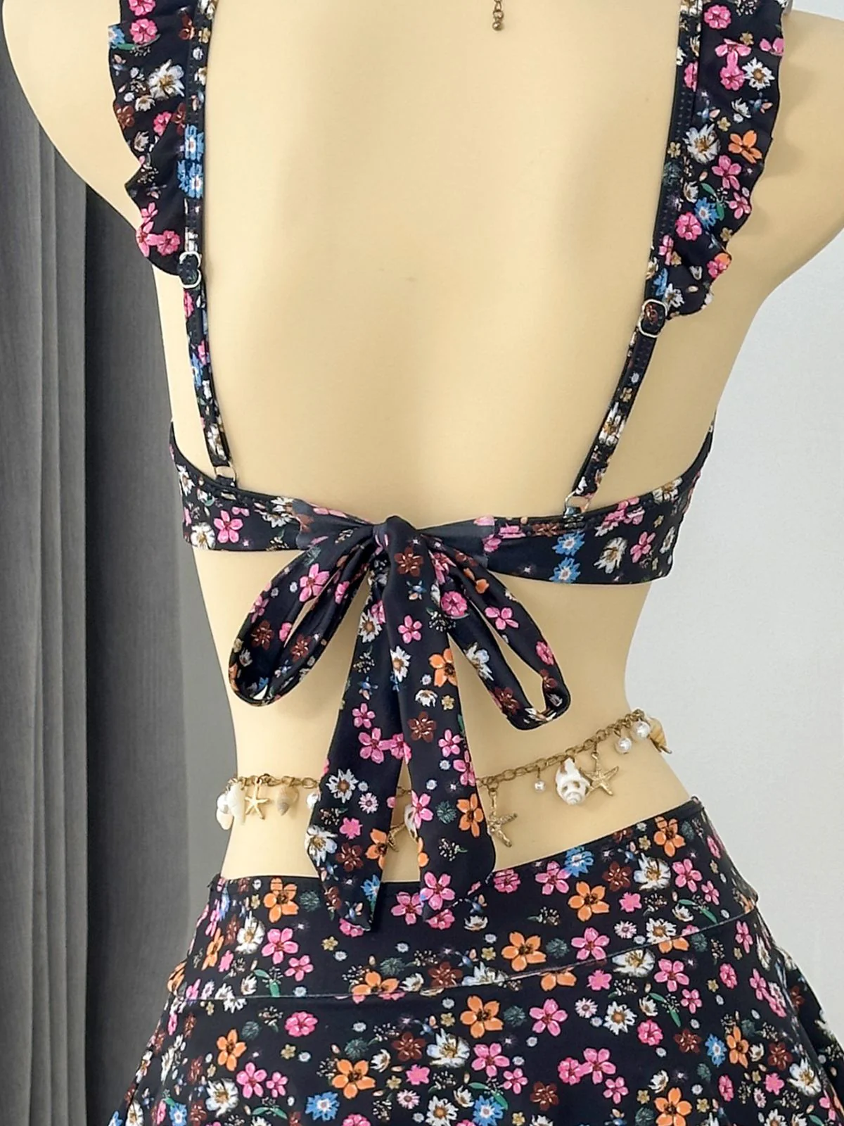 Bikini à Volants Fleurs avec Dentelle Années 1940 - Image 16