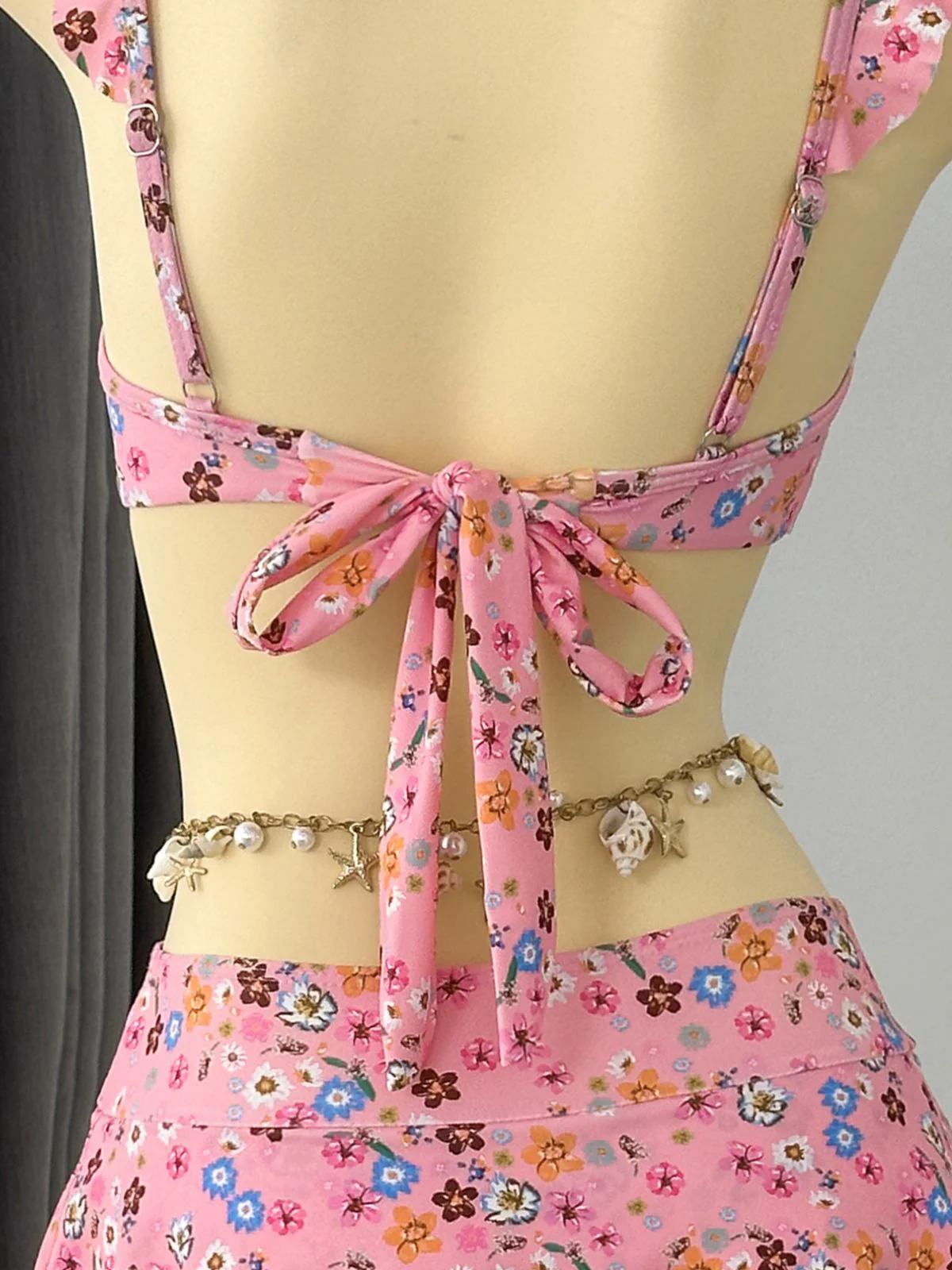 Bikini à Volants Fleurs avec Dentelle Années 1940 - Image 8