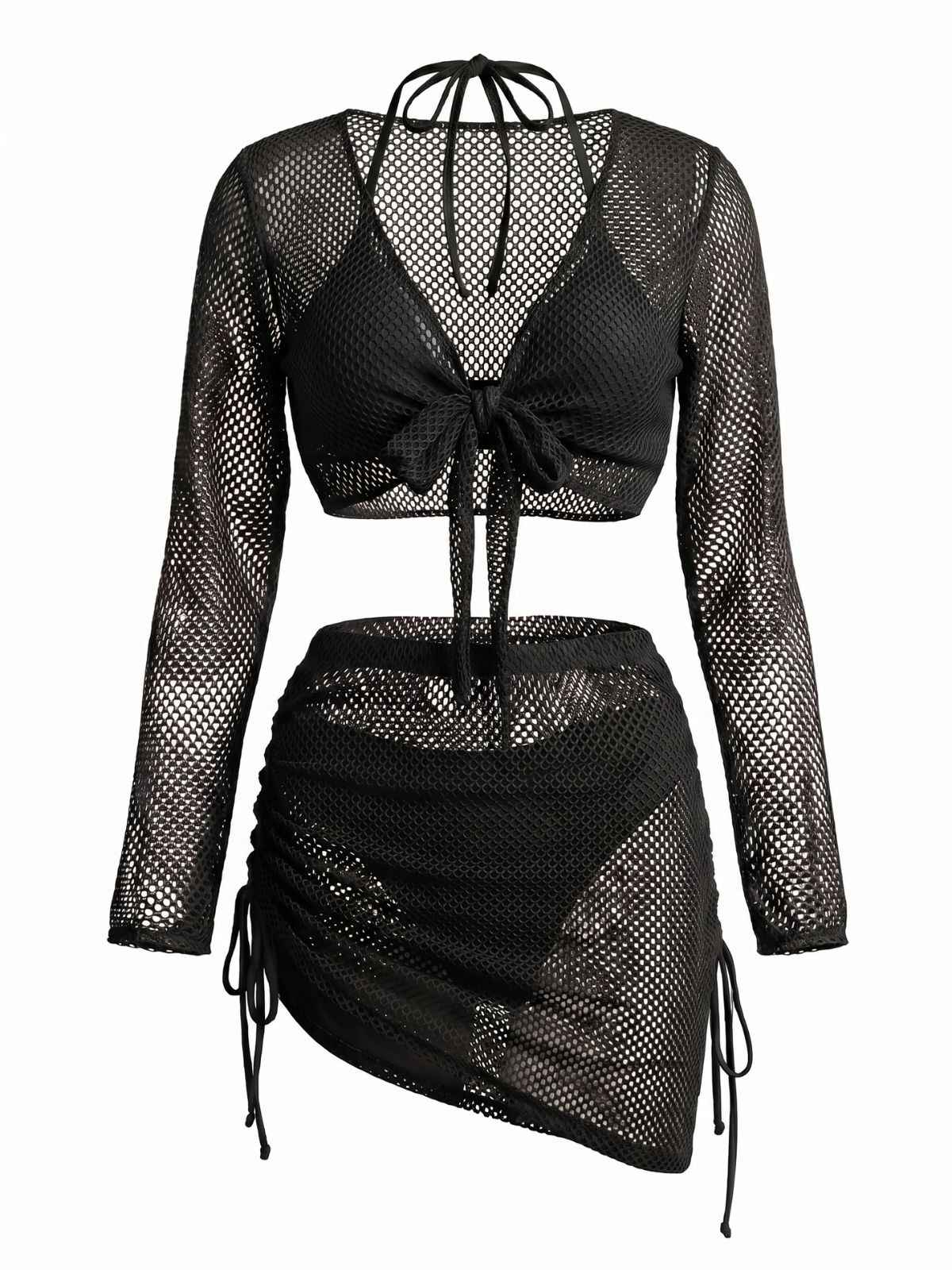 Bikini Col Licou et Cache-Maillot en Maille Années 50 - Image 2