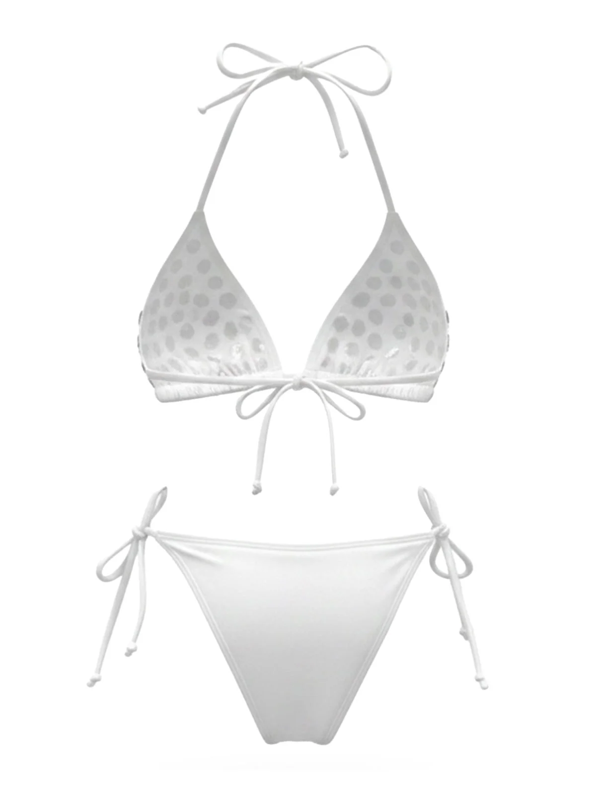 Bikini Col Licou Strass Années 80 - Image 2