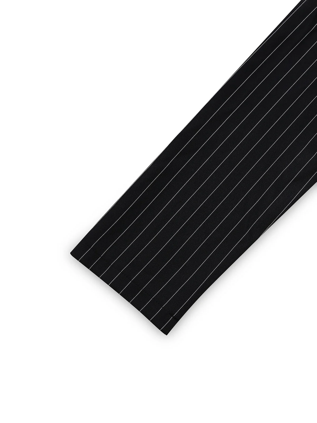 Robe noire à rayures verticales et motif léopard des années 1950 - Image 4