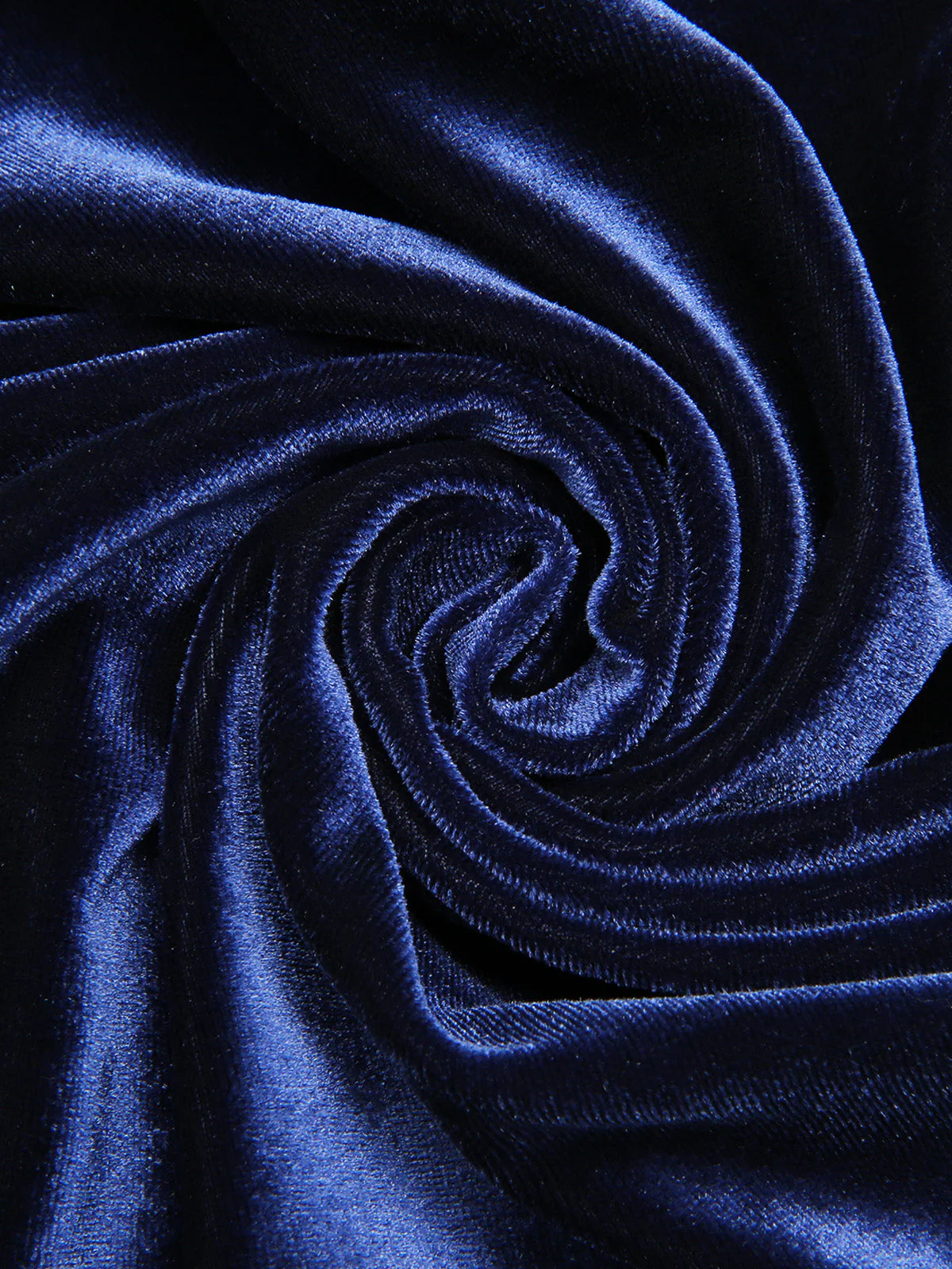 Robe crayon bleue en velours papillon 3D des années 1960 - Image 7