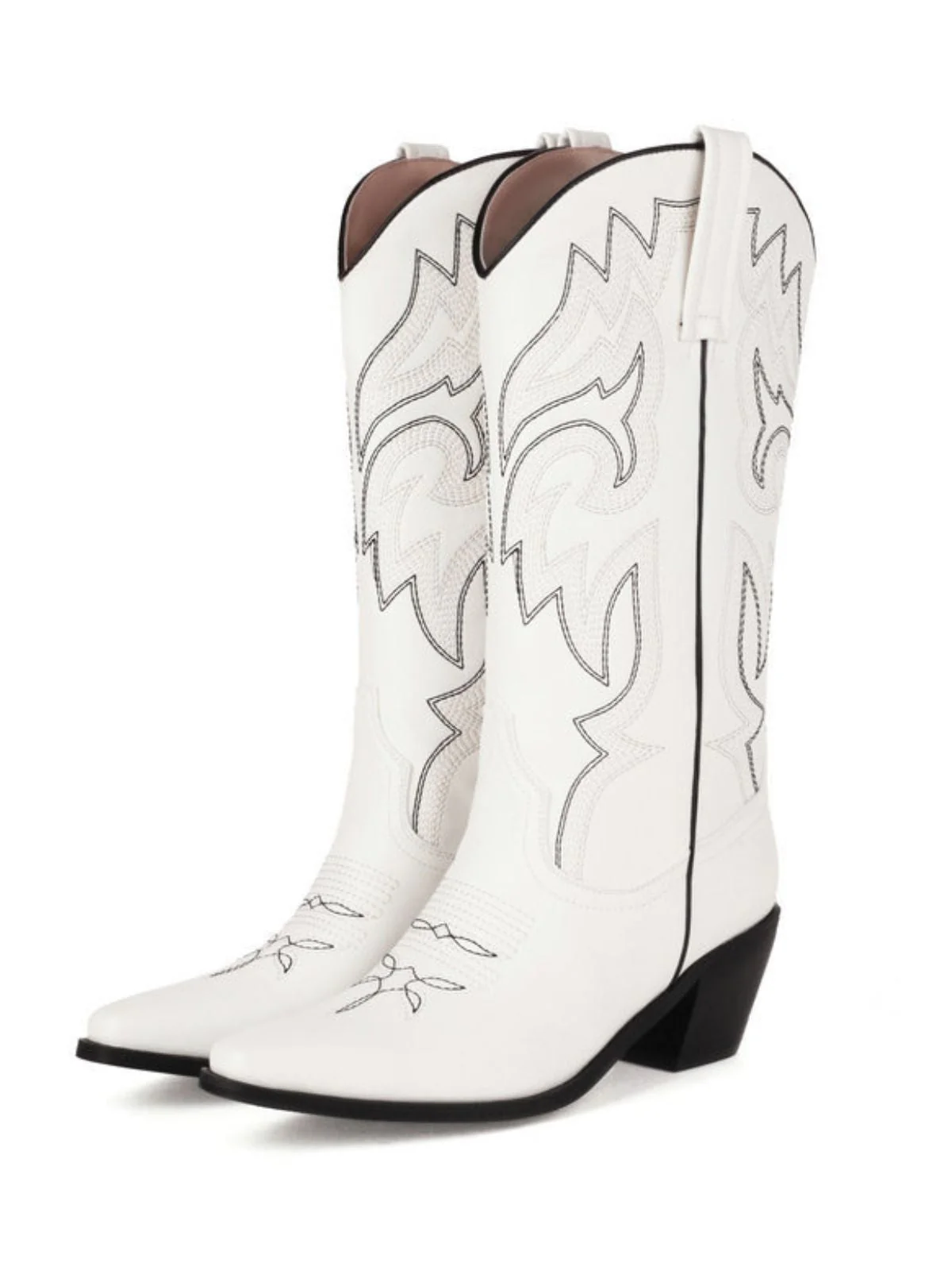 Bottes de cowboy western brodées vintage
