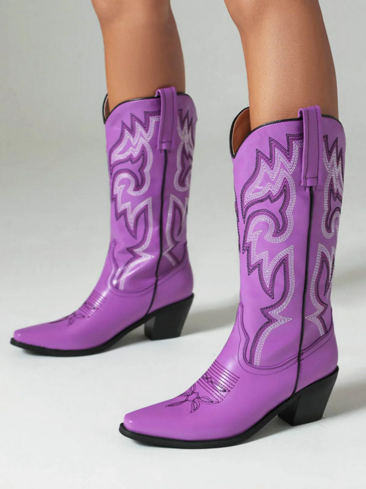 Bottes de cowboy western brodées vintage - Image 10