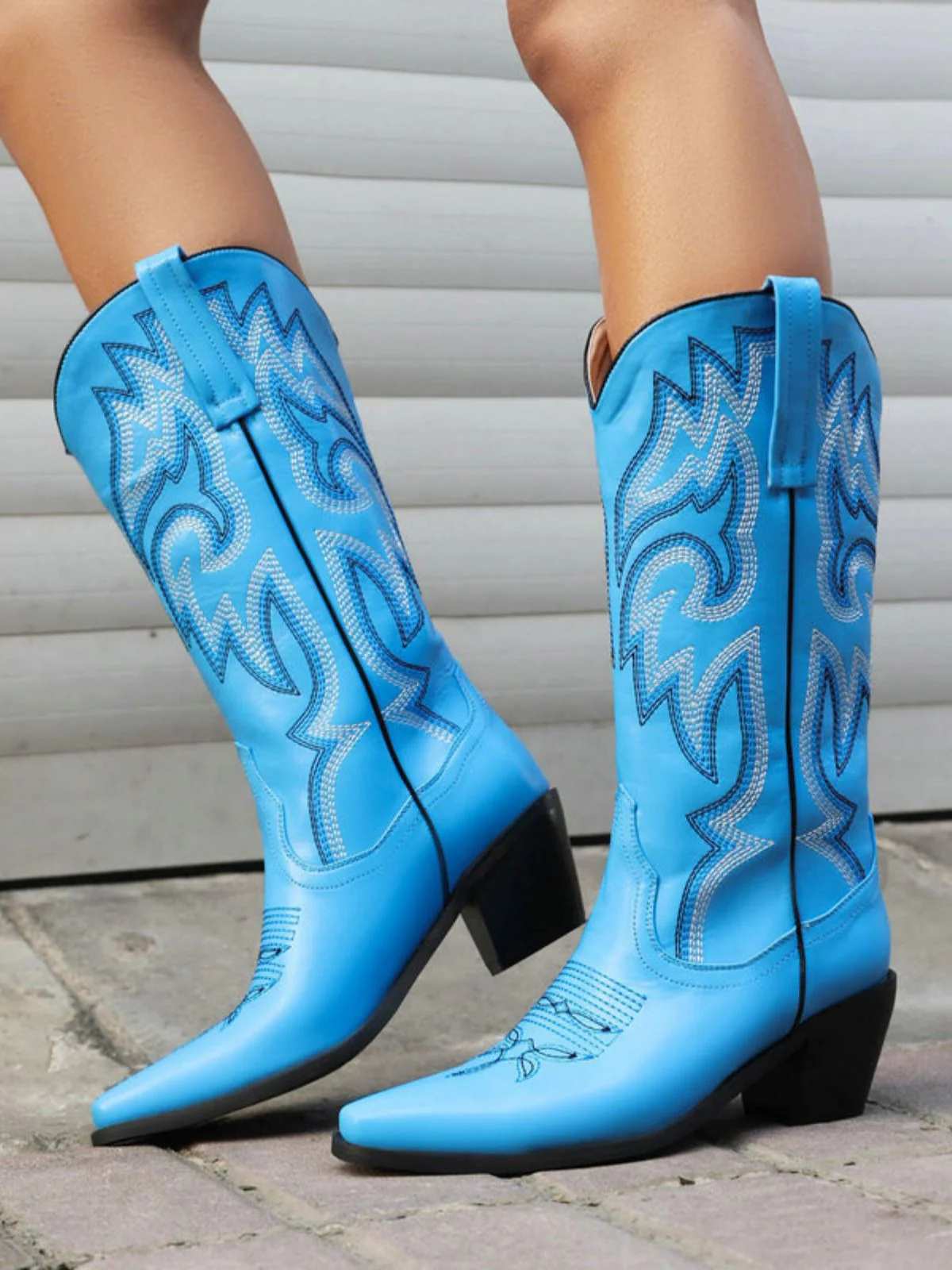 Bottes de cowboy western brodées vintage - Image 17