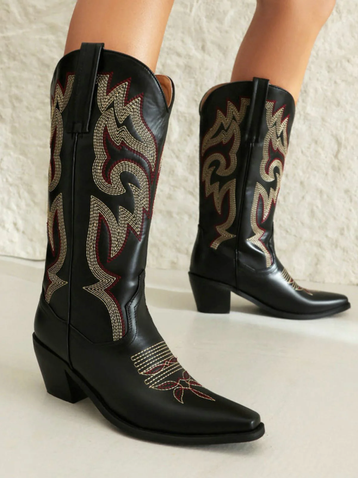 Bottes de cowboy western brodées vintage - Image 26