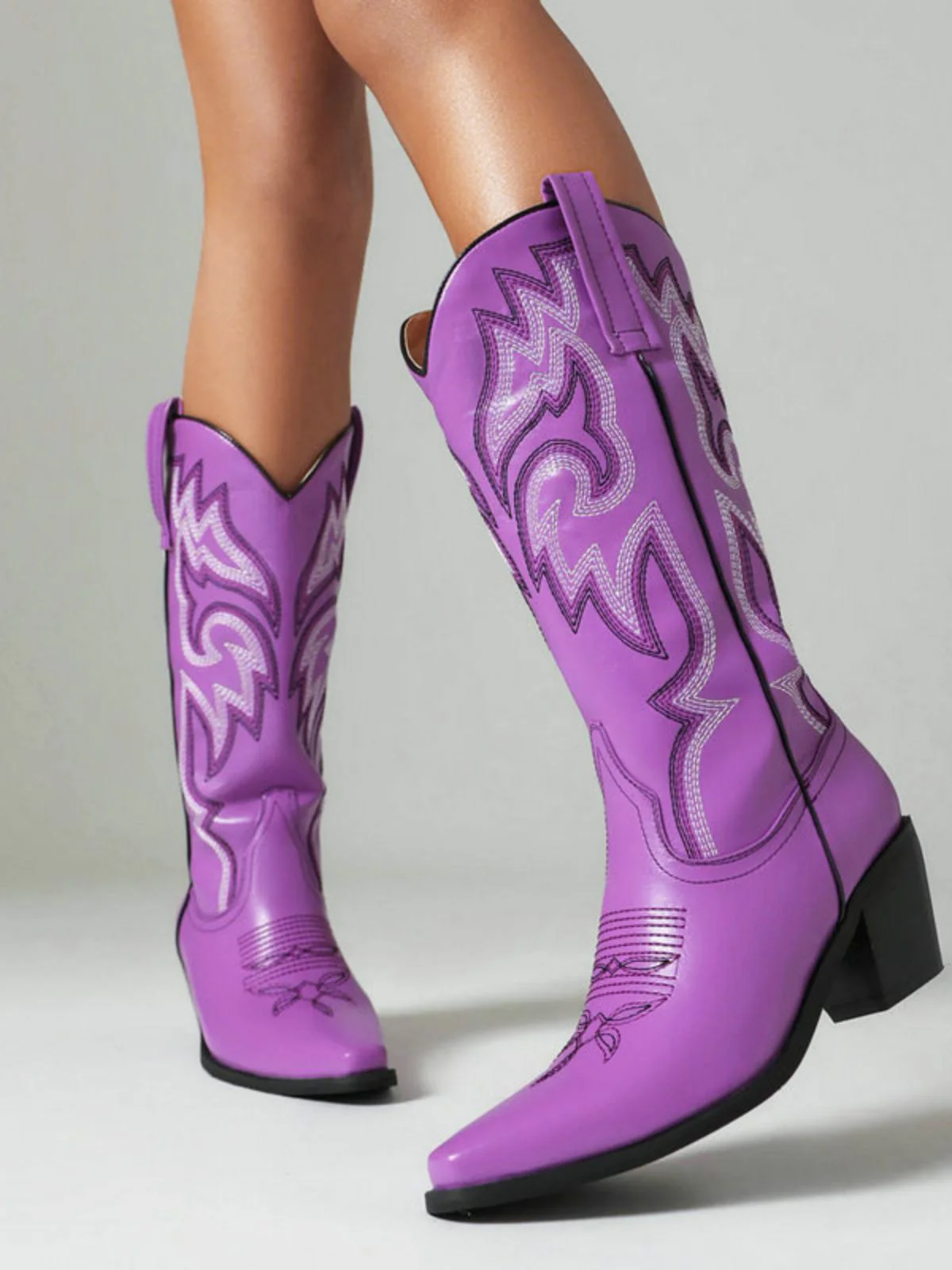 Bottes de cowboy western brodées vintage - Image 9