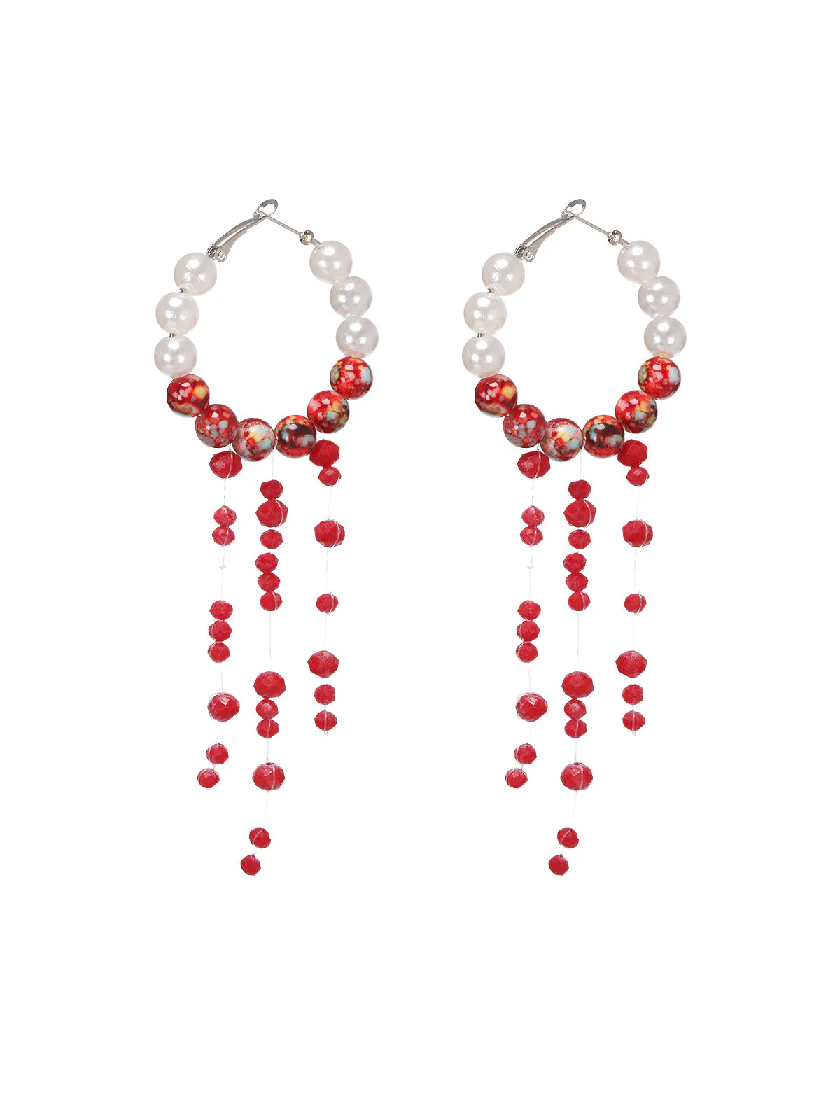 Boucles d'Oreilles Gland Perle Goutte de Sang d'Halloween