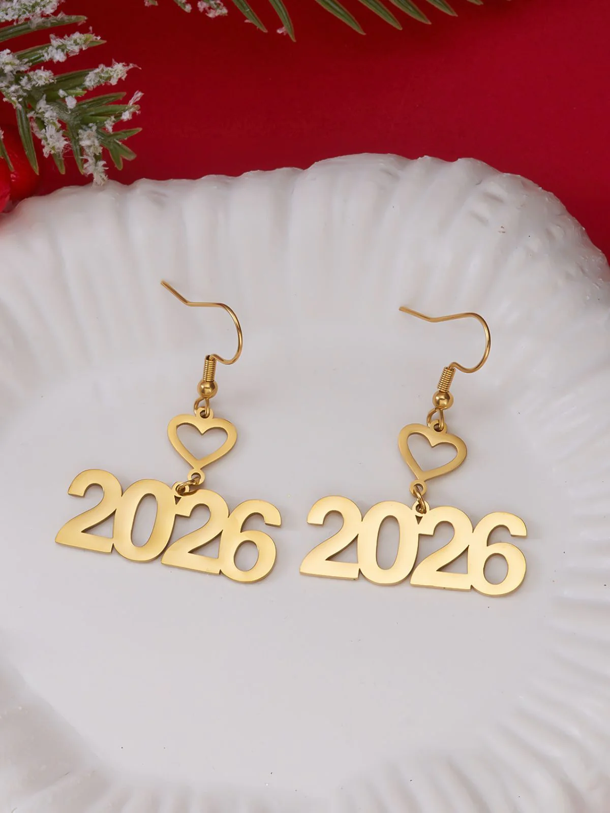 Boucles d'oreilles pendantes en alliage ajouré 2026 - Image 3
