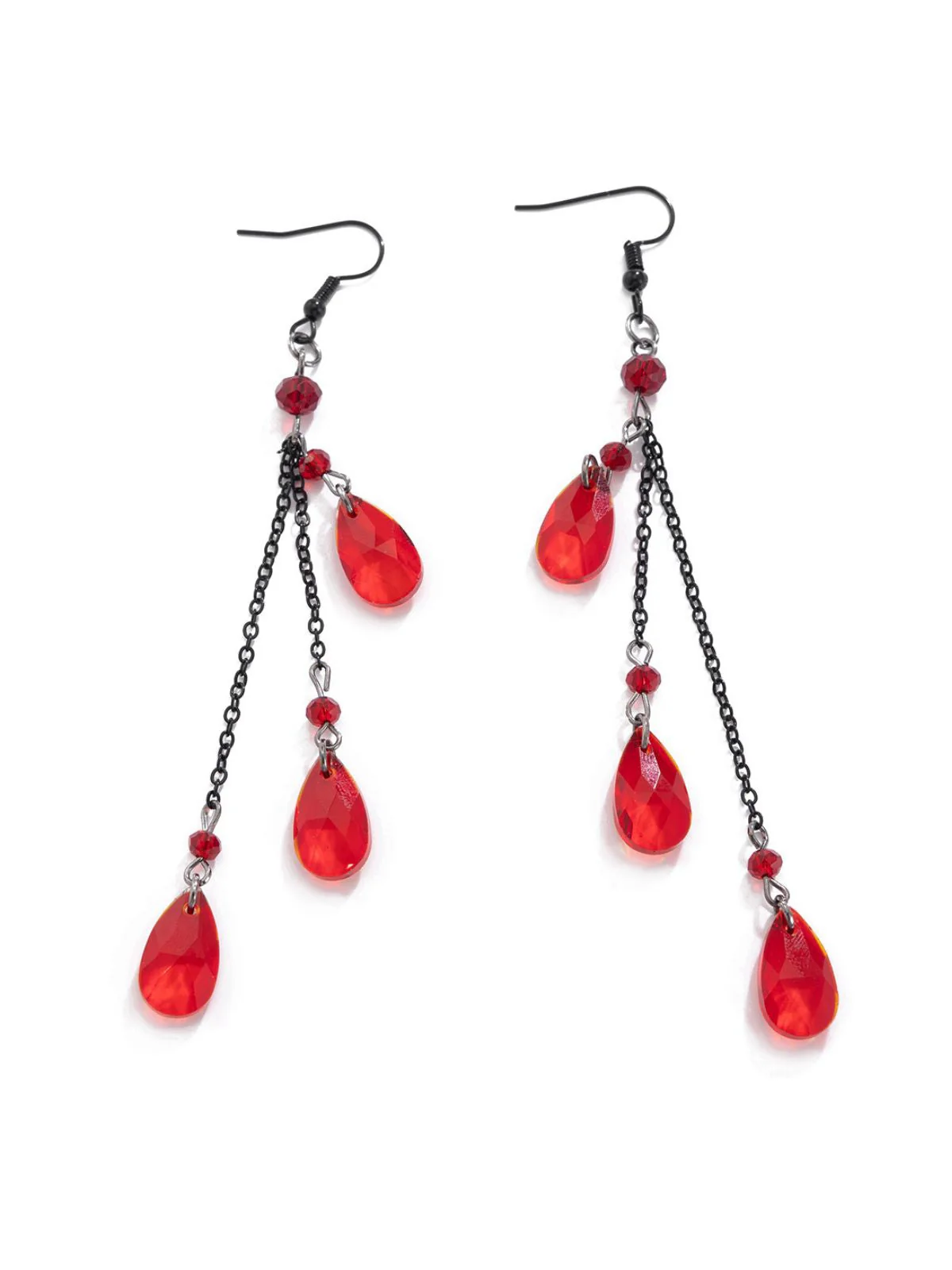 Boucles d'oreilles pendantes gothiques en forme de goutte d'eau - Image 4