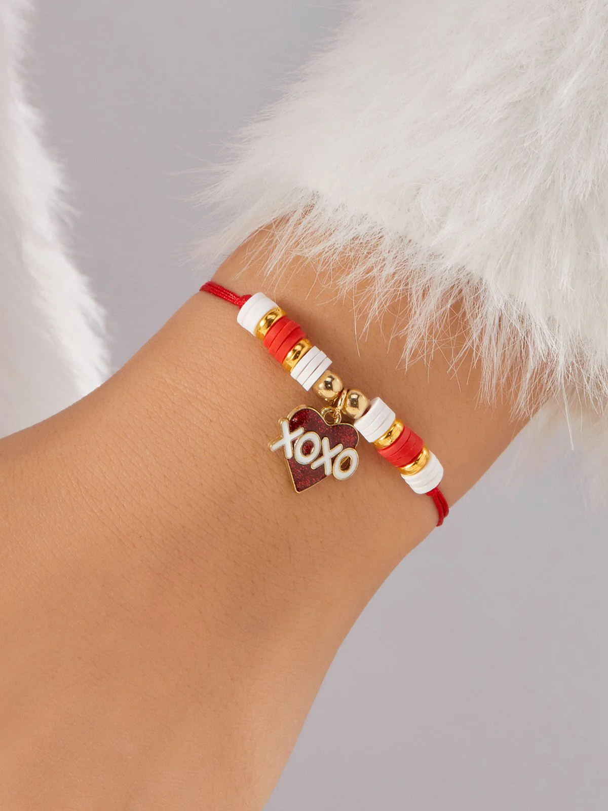 Bracelet tissé ajustable en forme de cœur pour la Saint-Valentin - Image 8