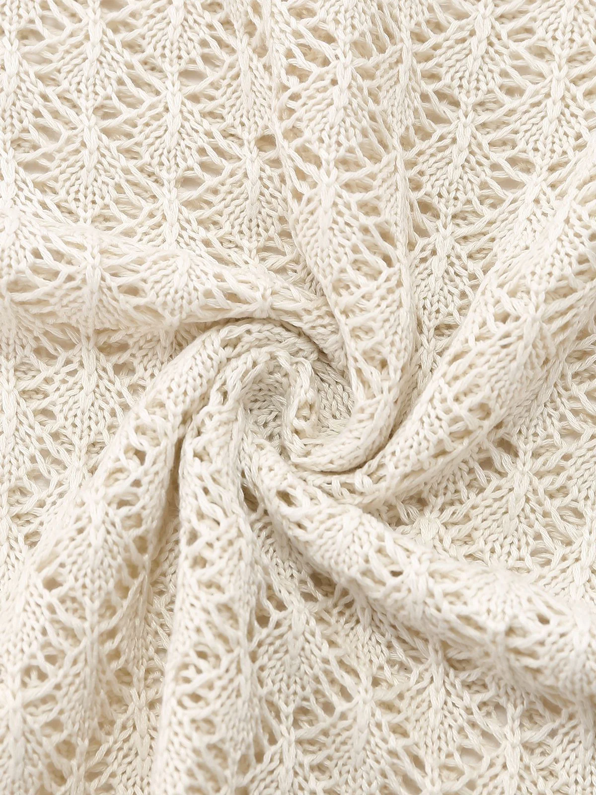 Cache-maillot bohème ajouré au crochet années 1970 - Image 7