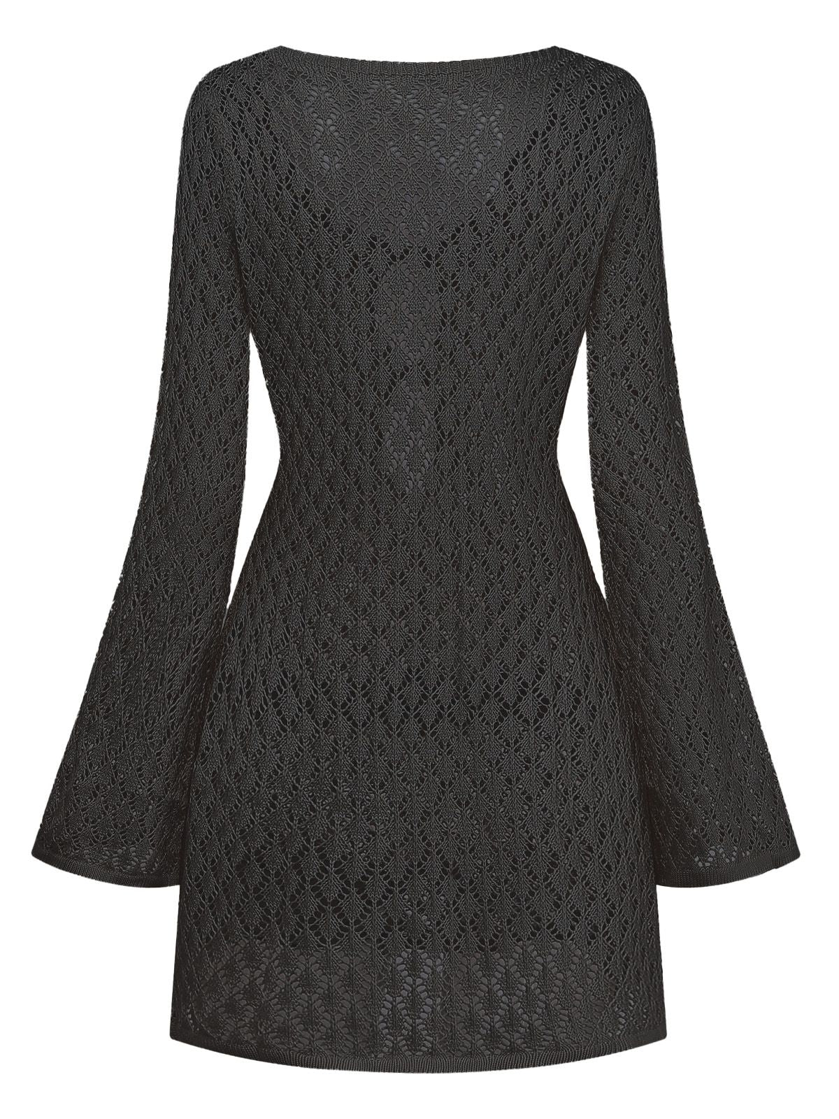 Cache-maillot bohème ajouré au crochet années 1970 - Image 9