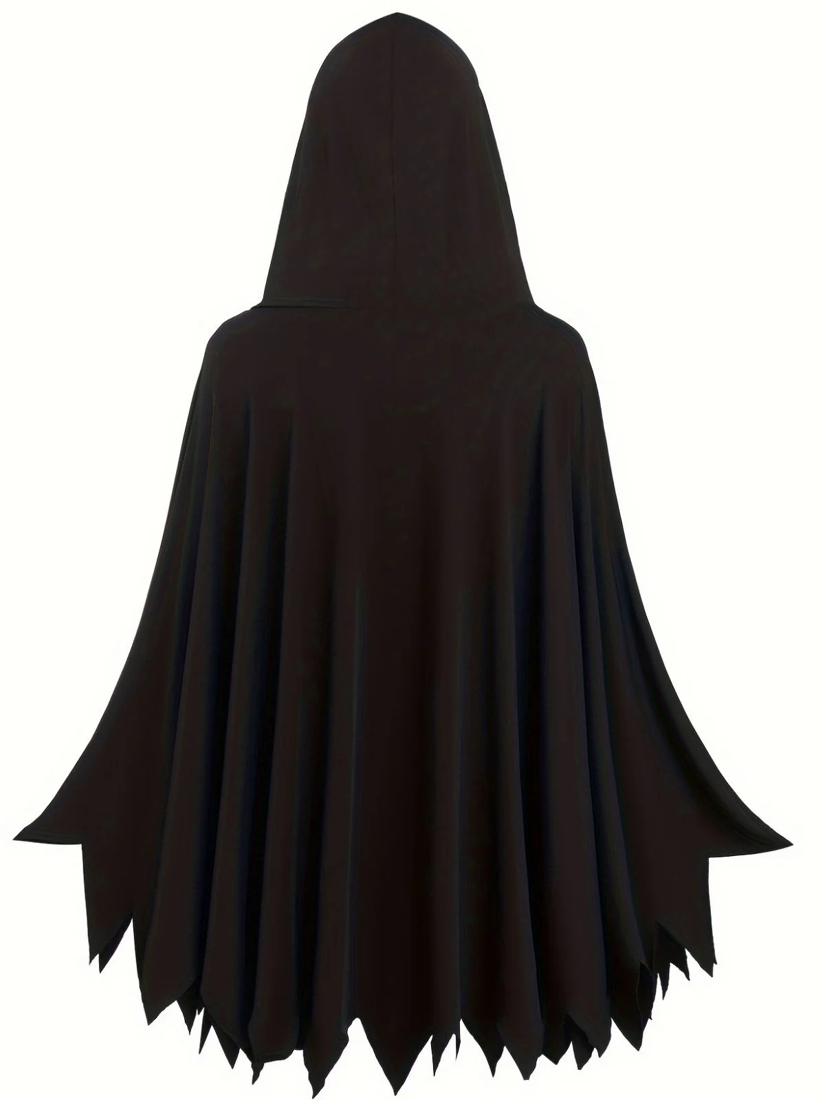 Cape à capuche imprimée squelette Halloween années 1970 - Image 2