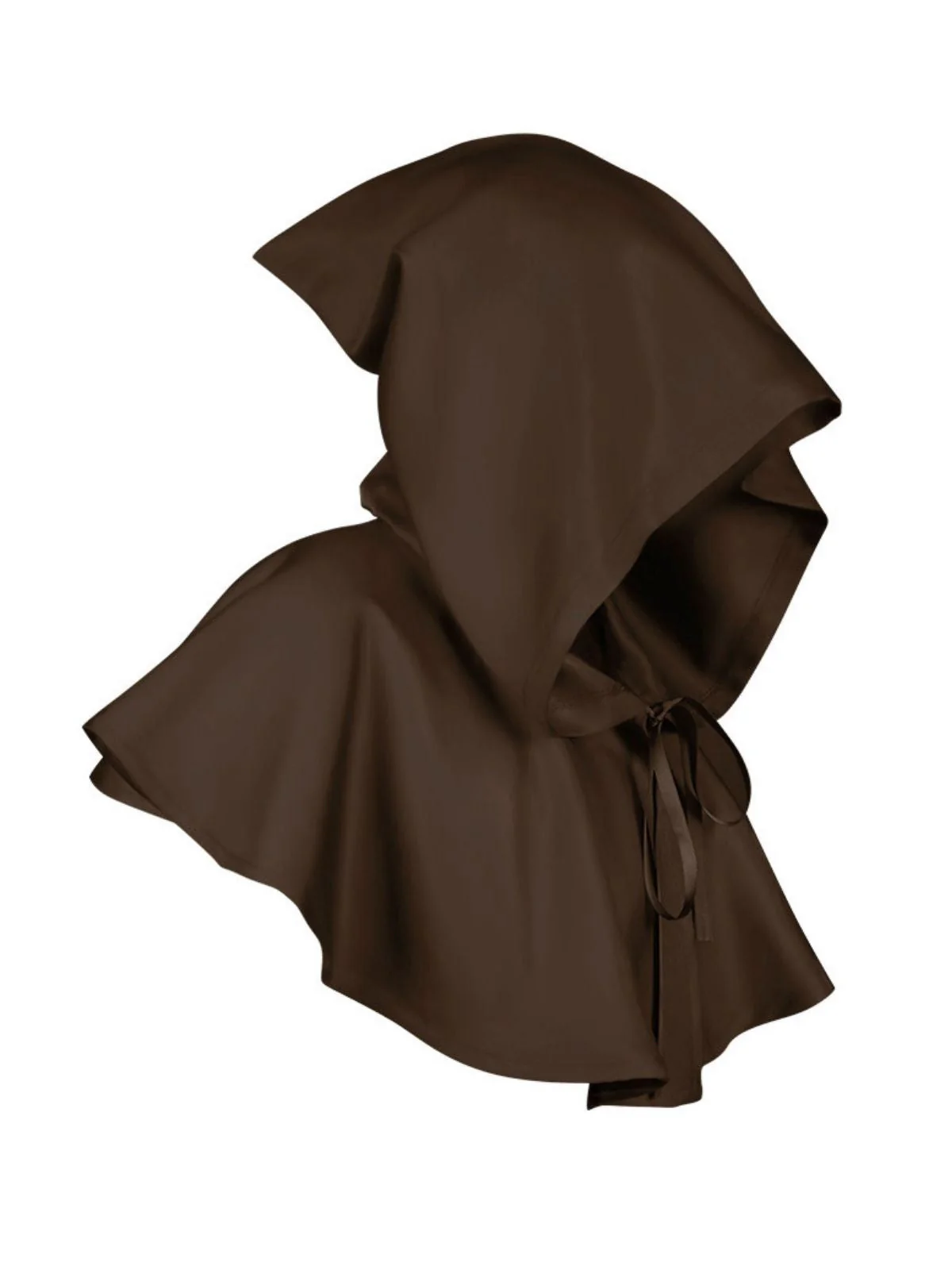 Cape à capuche vintage unie pour Halloween - Image 10