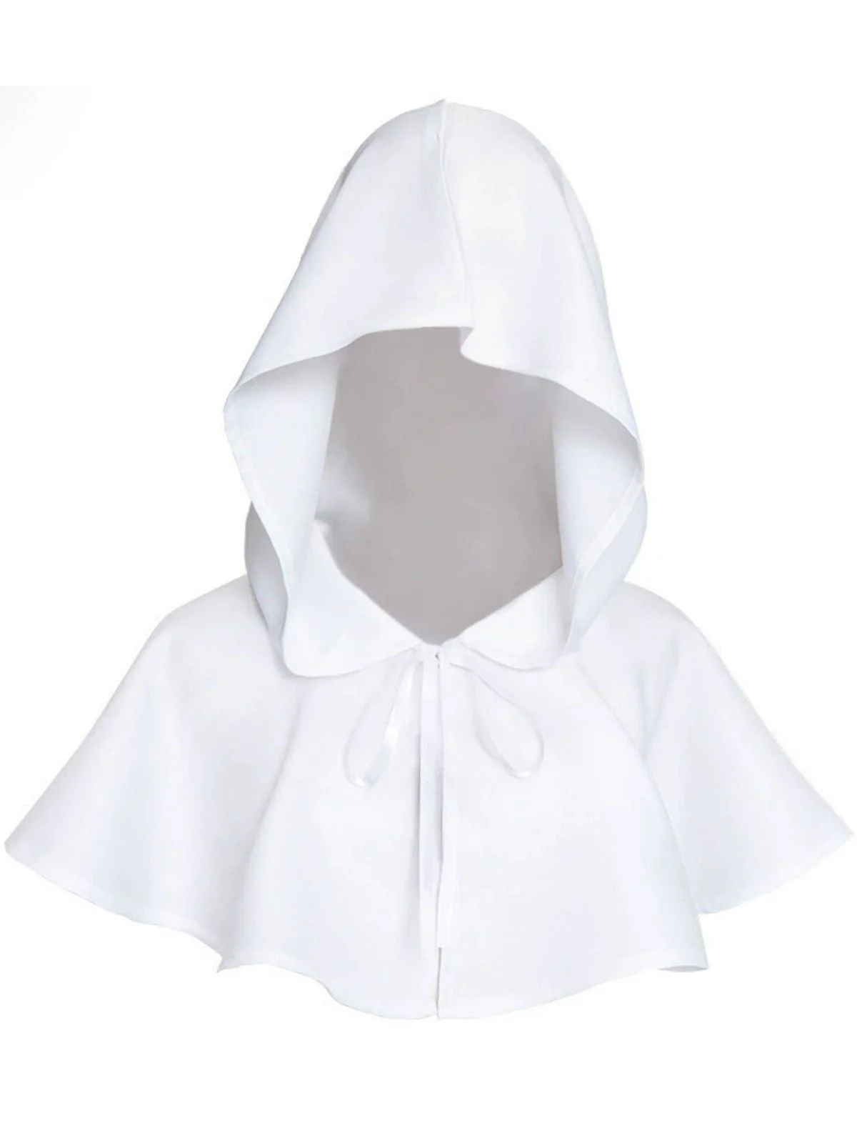 Cape à capuche vintage unie pour Halloween - Image 3
