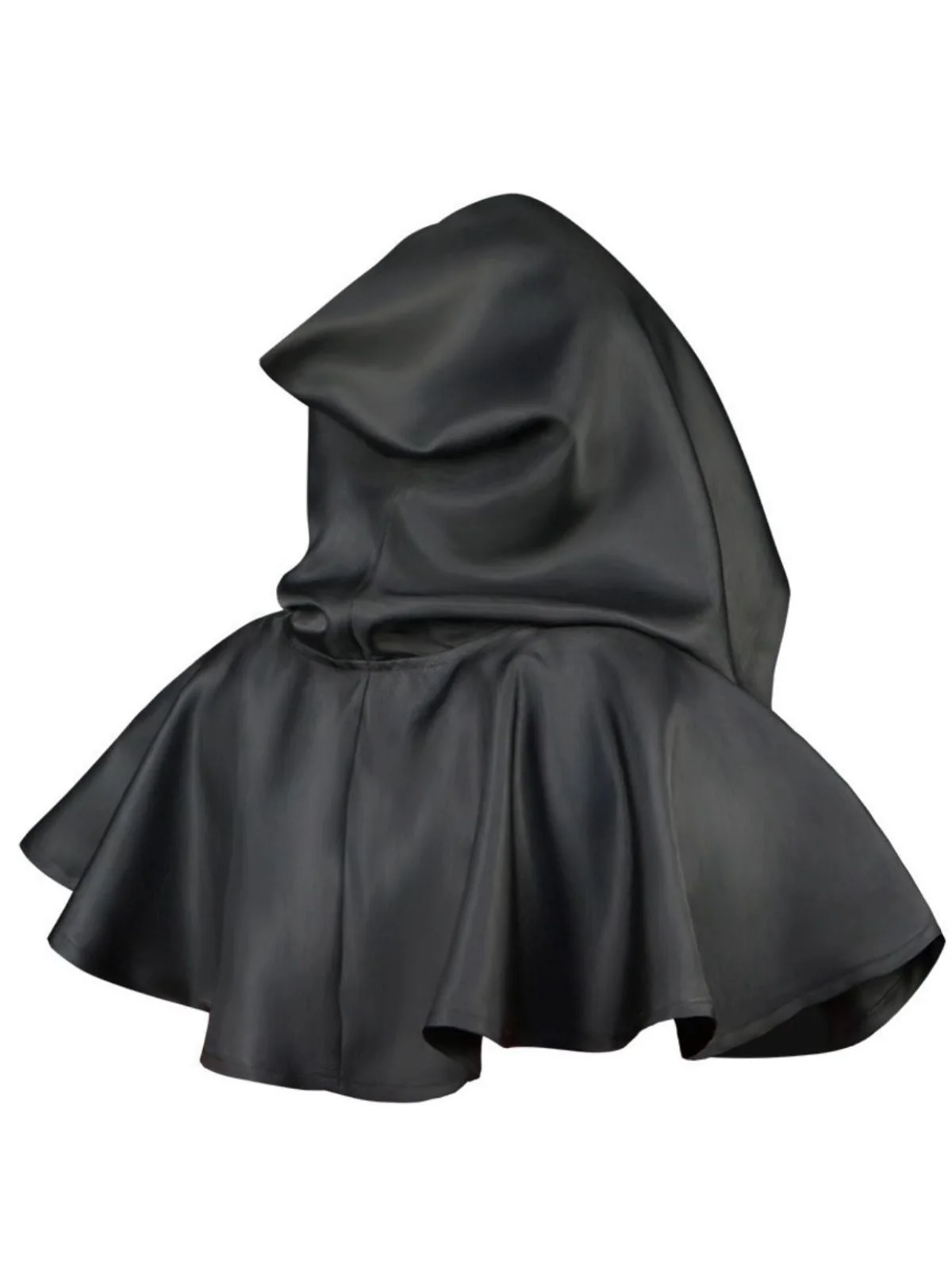 Cape à capuche vintage unie pour Halloween - Image 6