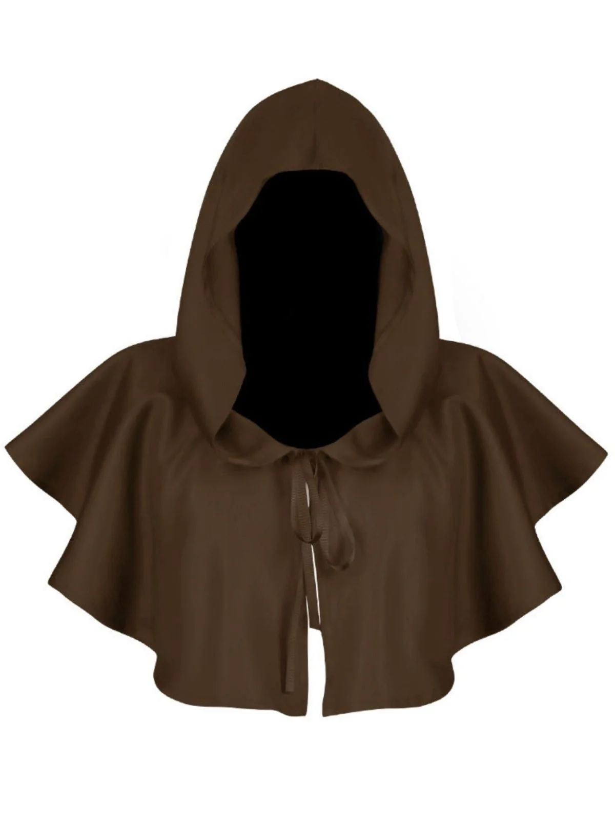 Cape à capuche vintage unie pour Halloween - Image 9